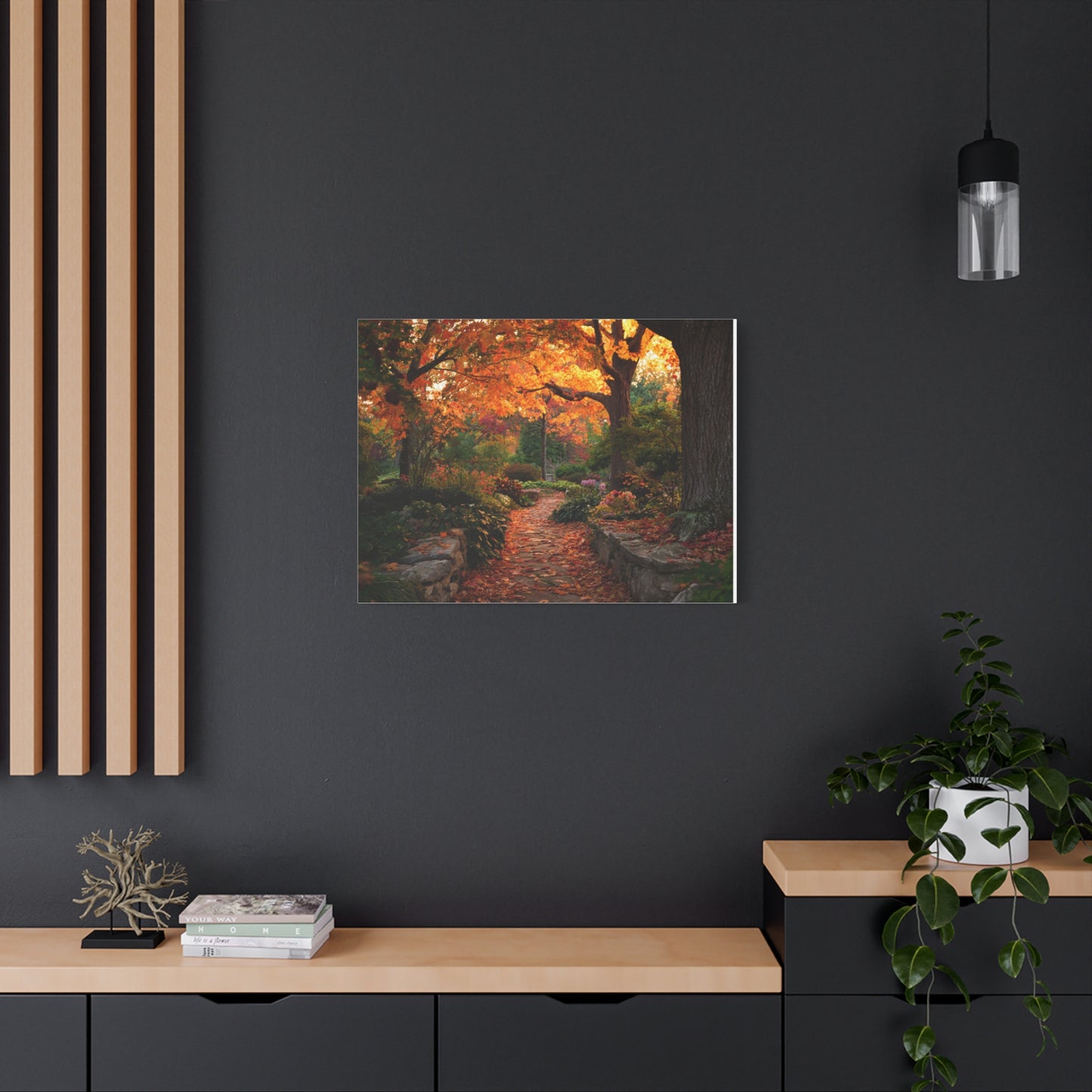 Autumn Pathway Canvas Wall Art