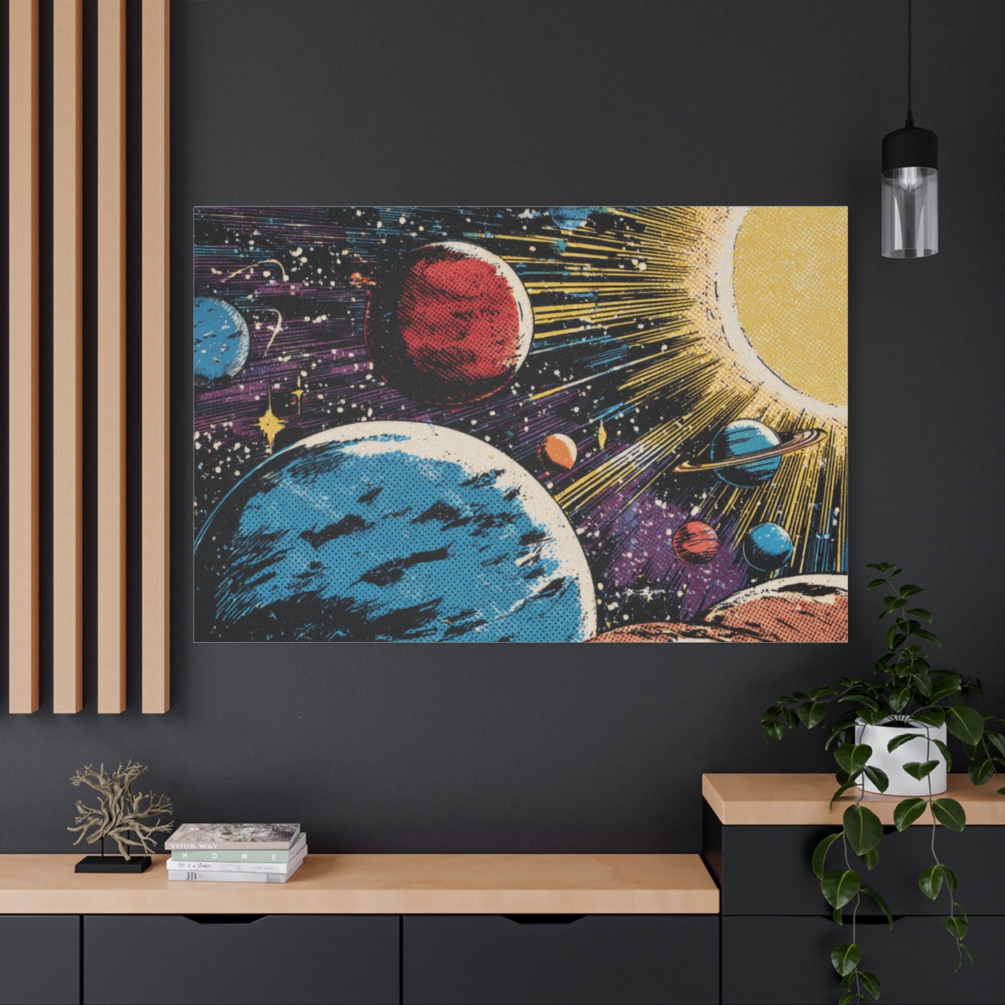 Canvas Print - Comic Book Style Planets
