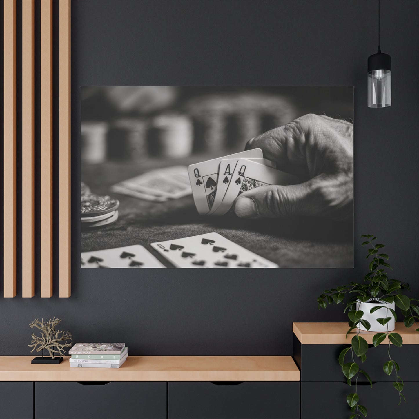 Poker Player Canvas Wall Art