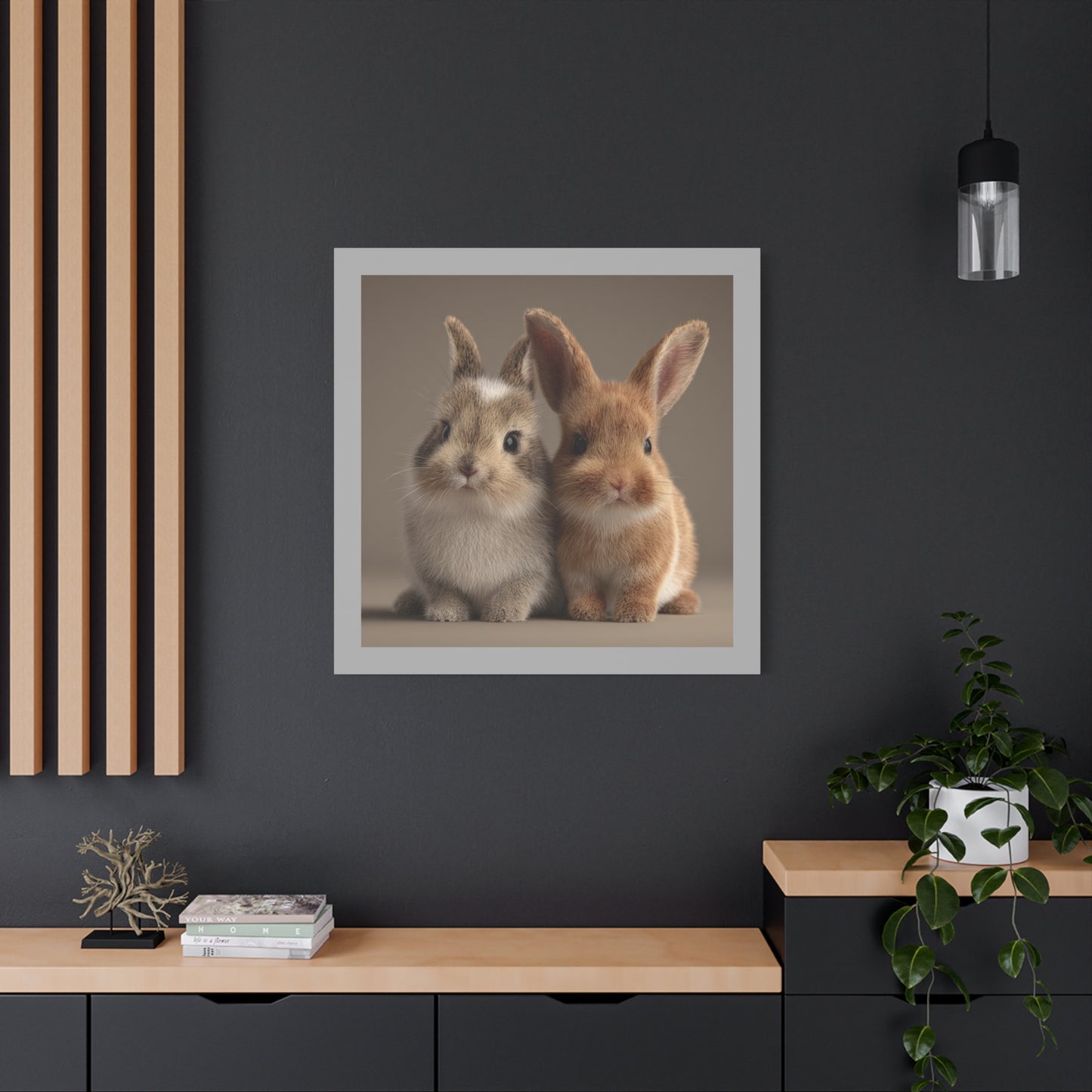 Canvas Print Baby Bunnies
