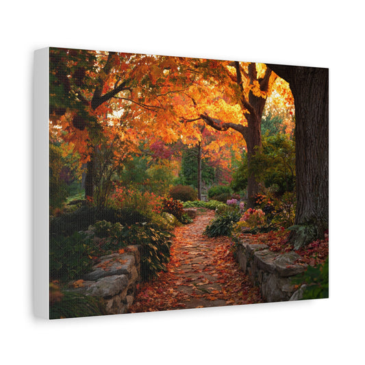 Autumn Pathway Canvas Wall Art