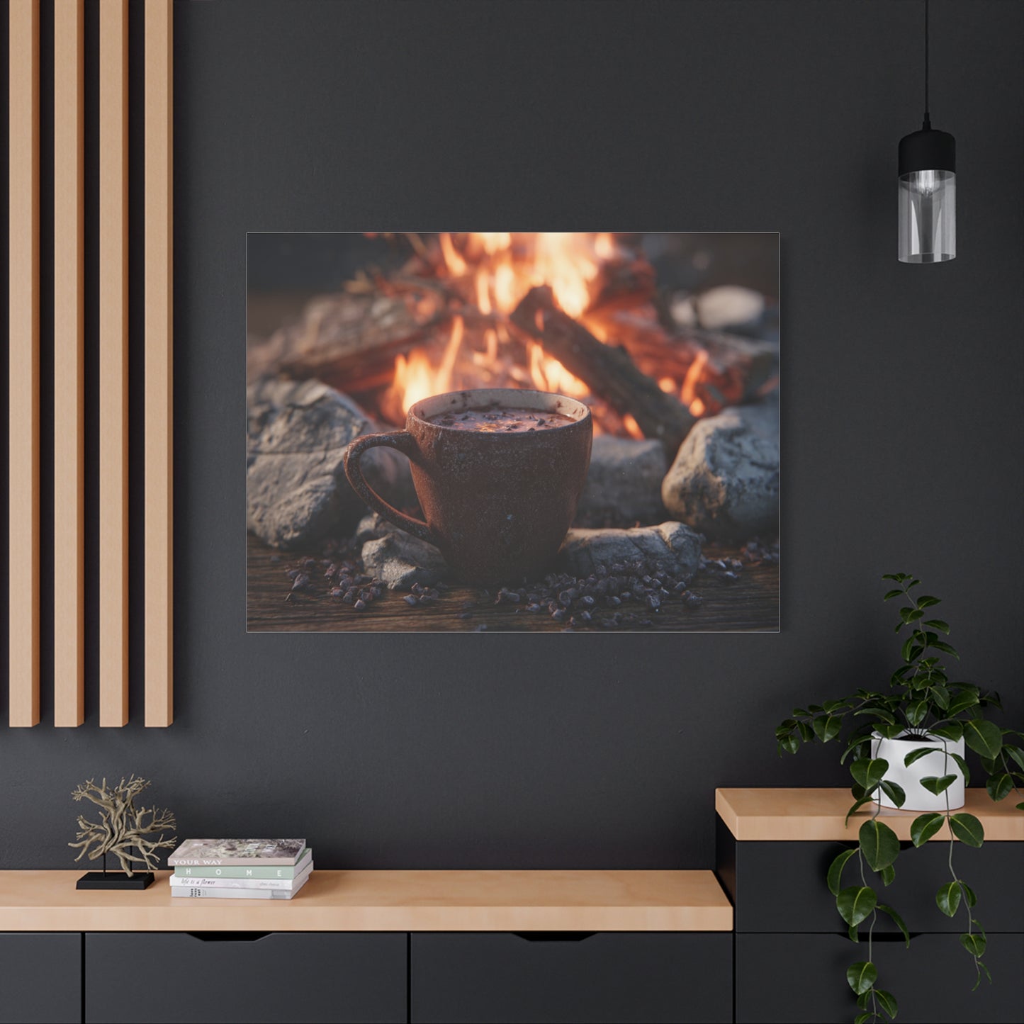 Cozy Campfire Canvas Print