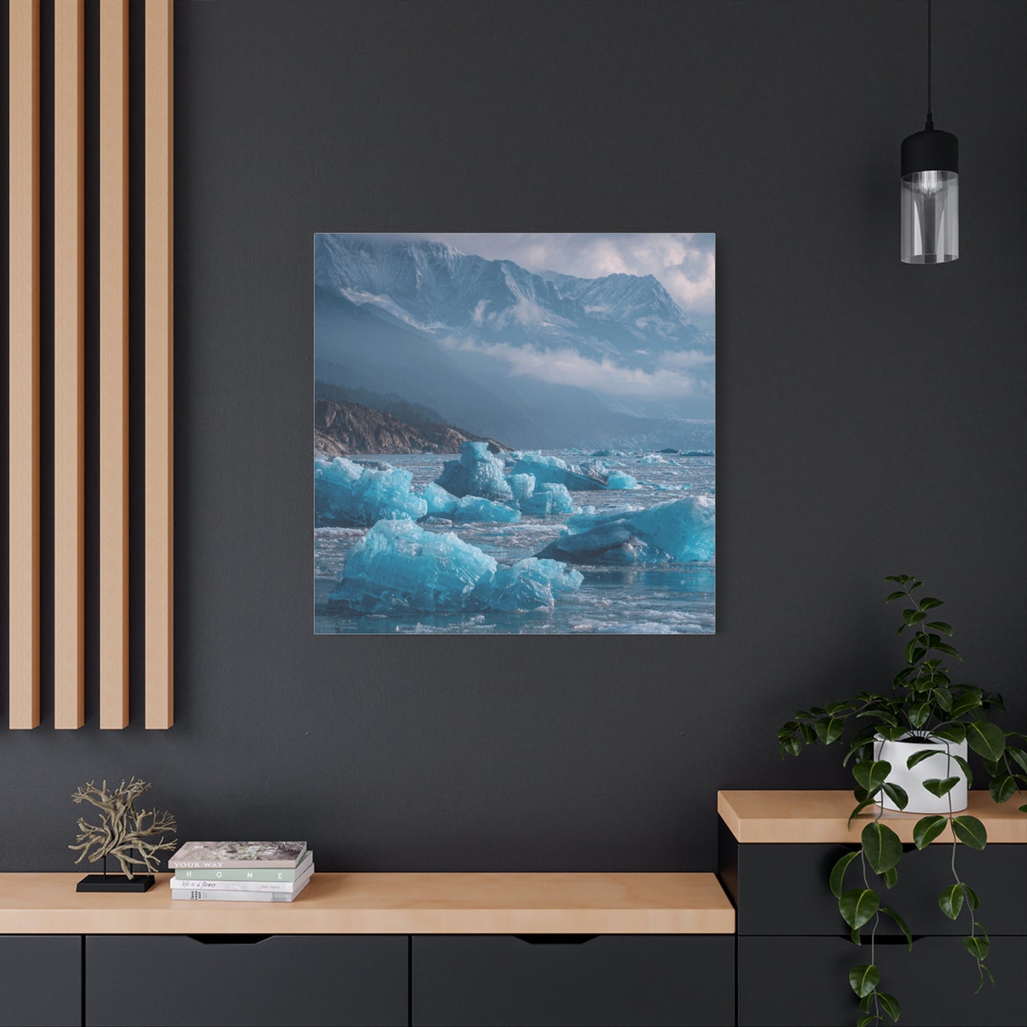 Stretched Canvas Art, Tranquil Landscape Wall Decor, Ideal for Home or Office, Art Print Gift, Nature Lover's Art