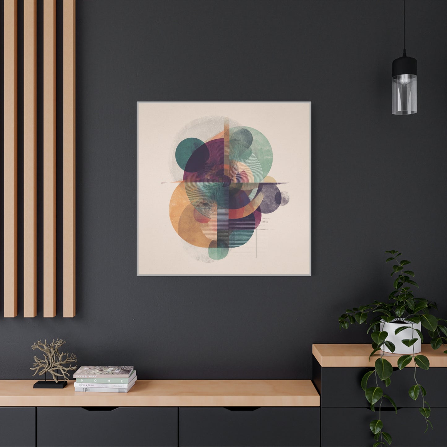 Abstract Geometric Wall Art Canvas