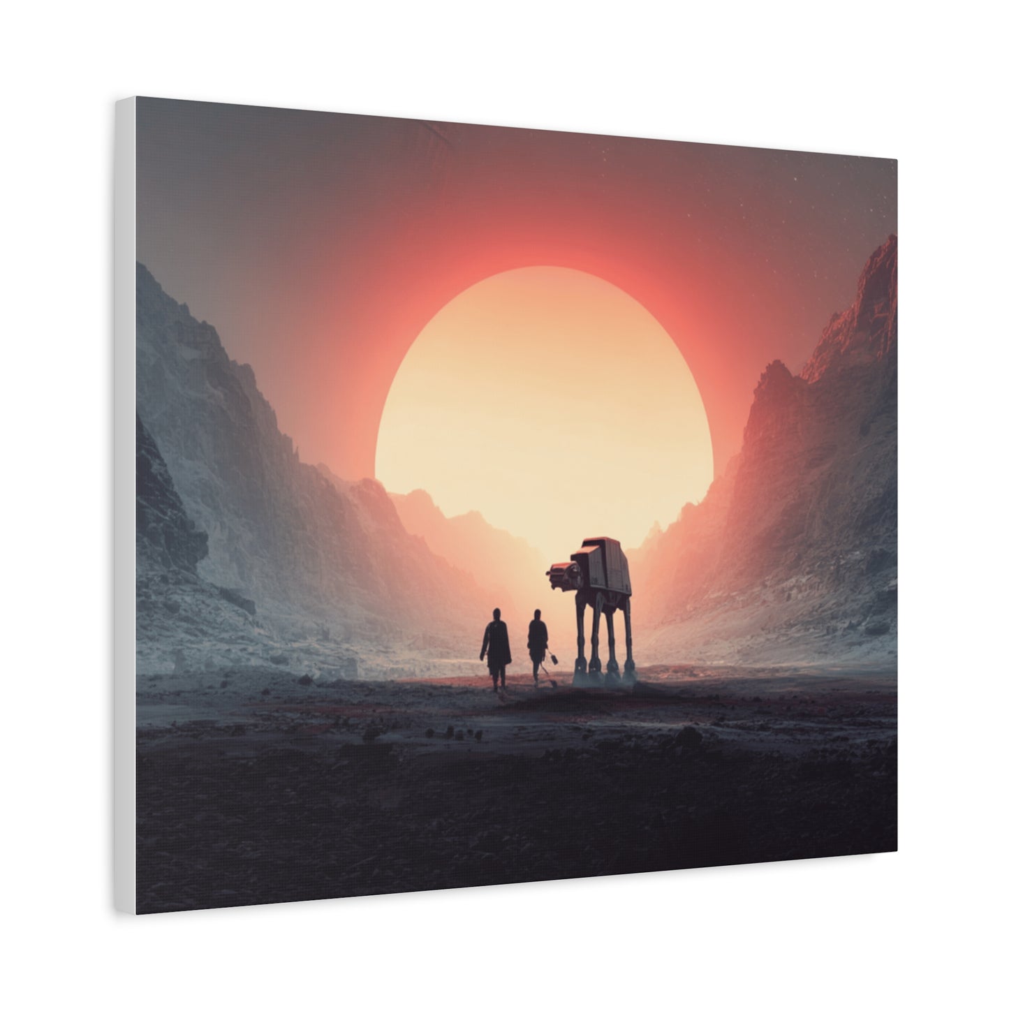 Stretched Canvas Art Print, Sci-Fi Wall Decor, Space Home Decor, Unique Gift for Fans, Movie-Inspired Art