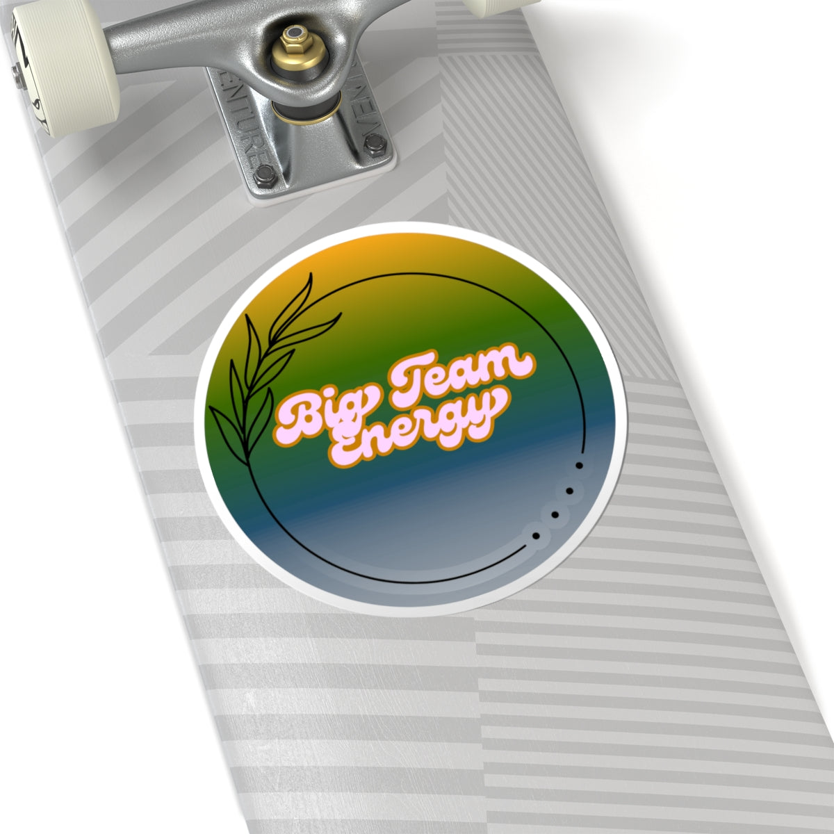 Big Team Energy Kiss-Cut Stickers | Motivational Decals for Team Spirit, Office Decor, and Celebrations