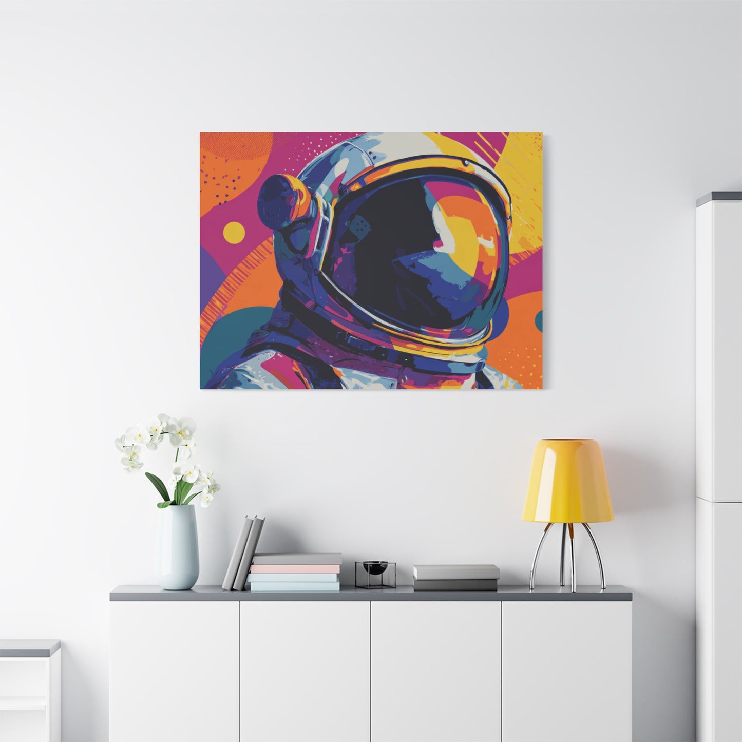 Canvas Print - Vibrant Astronaut Pop Art
