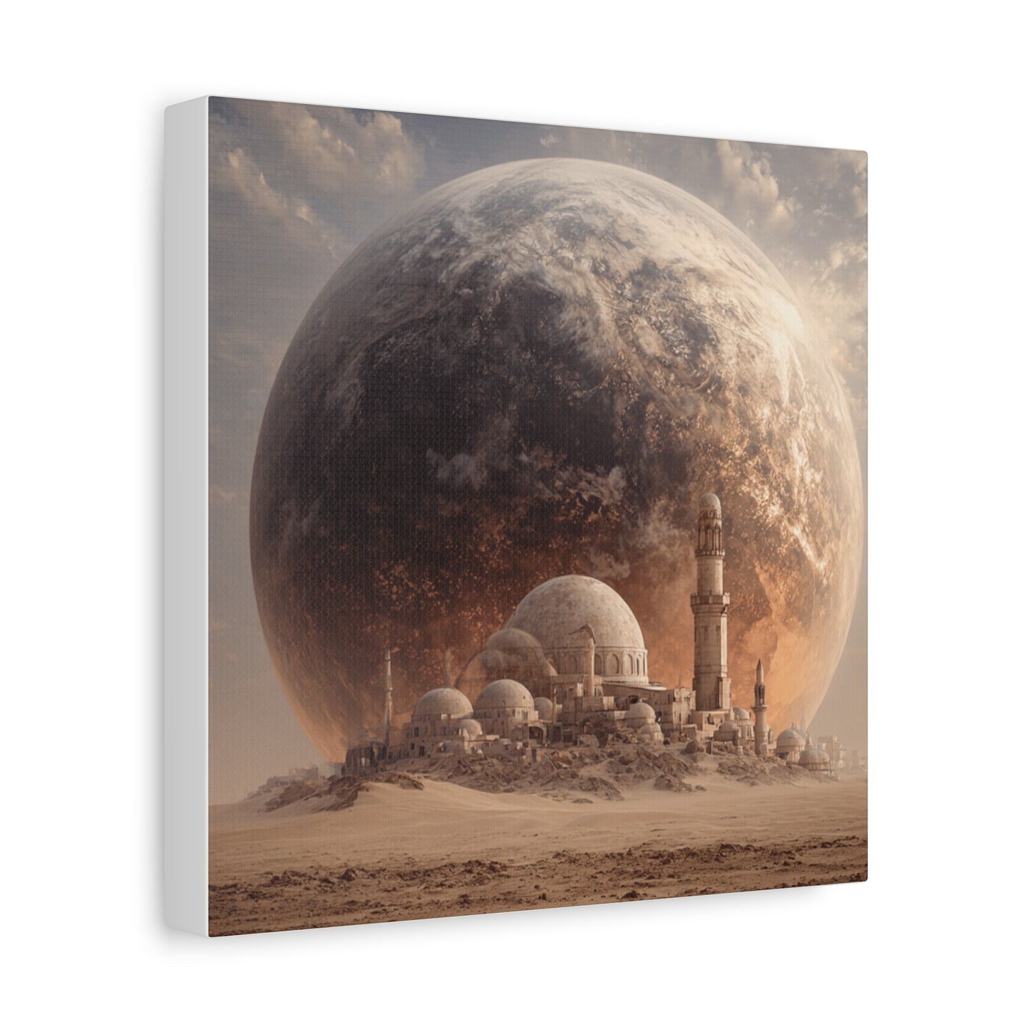Cosmic Landscape Canvas Art, Wall Decor, Celestial Print, Space Artwork, Home Decoration, Gift for Science Fiction Lovers