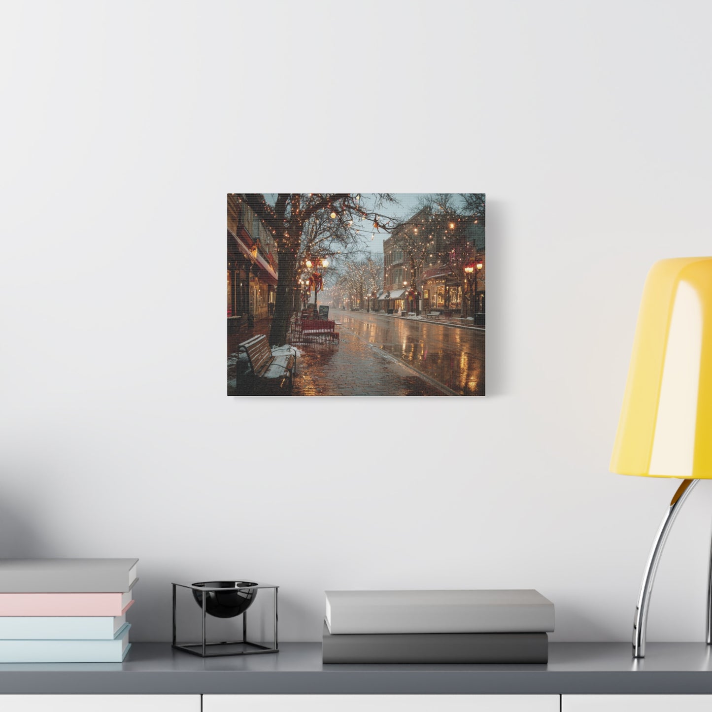Cozy Winter Canvas Wall Art, Holiday Decor, Home Decoration, Gift for Her, Christmas Vibes, Seasonal Artwork