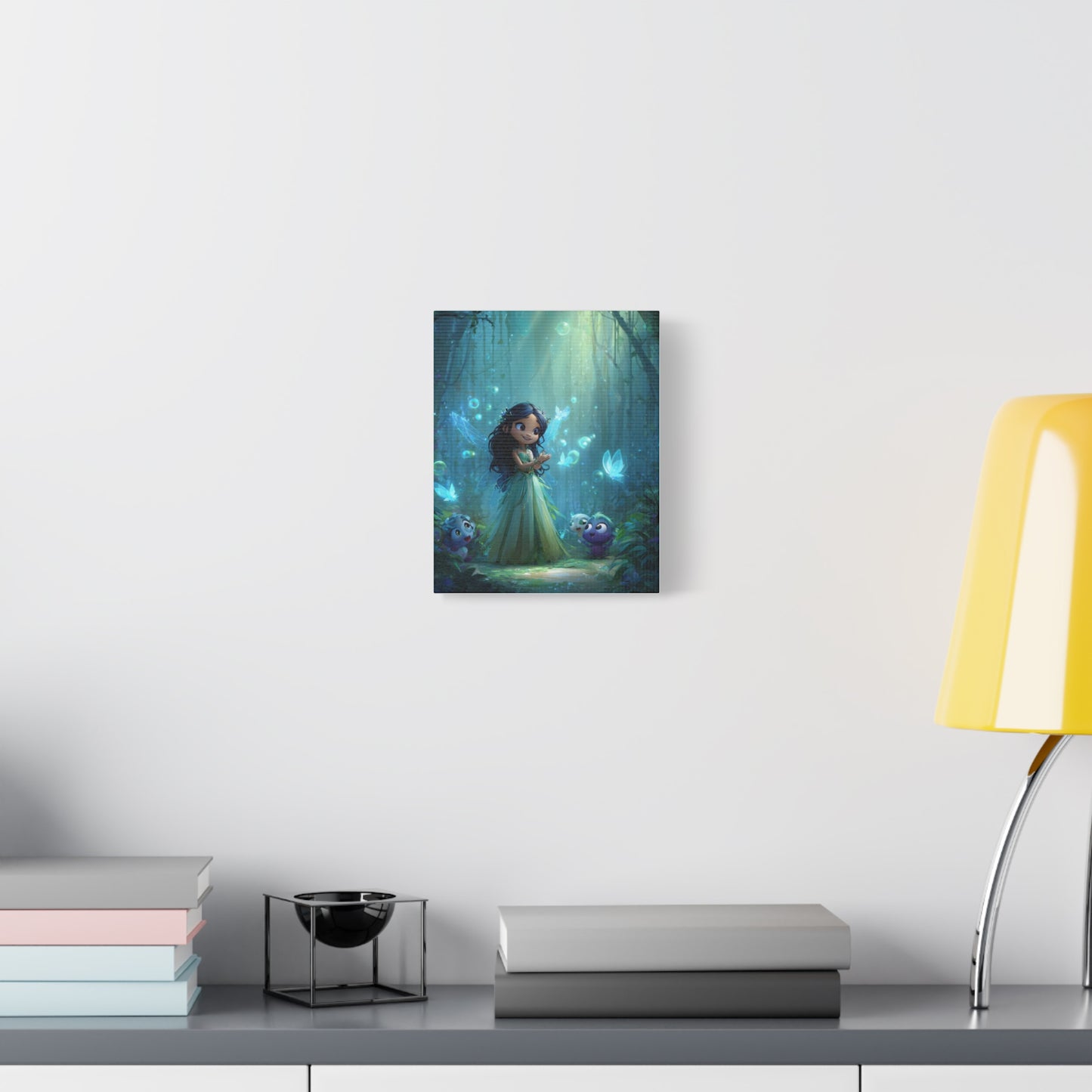 Whimsical Fairy Tale Canvas Wall Art, Enchanted Forest Decor, Fantasy Children's Room Wall Art, Magical Gift for Kids, Home Decor