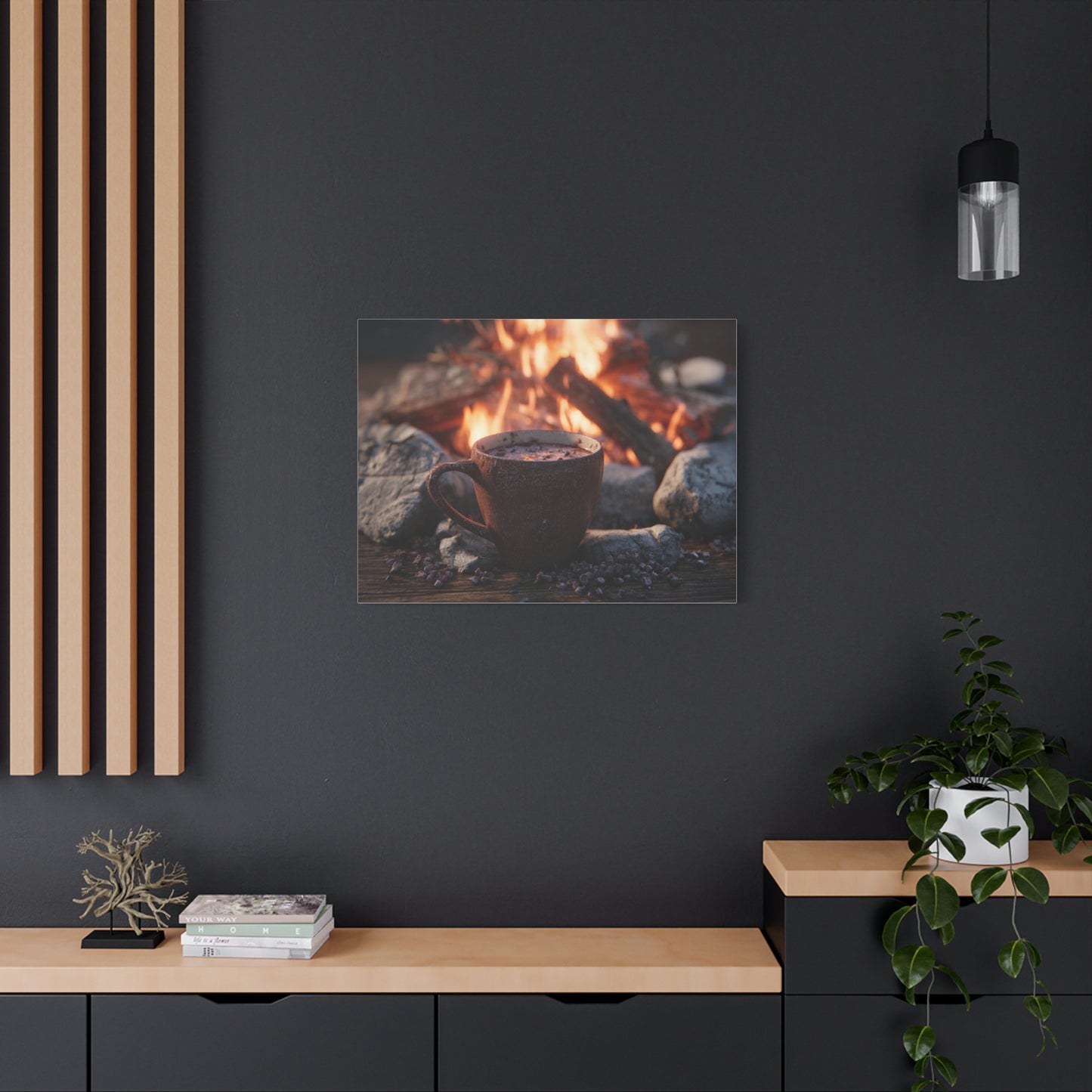 Cozy Campfire Canvas Print