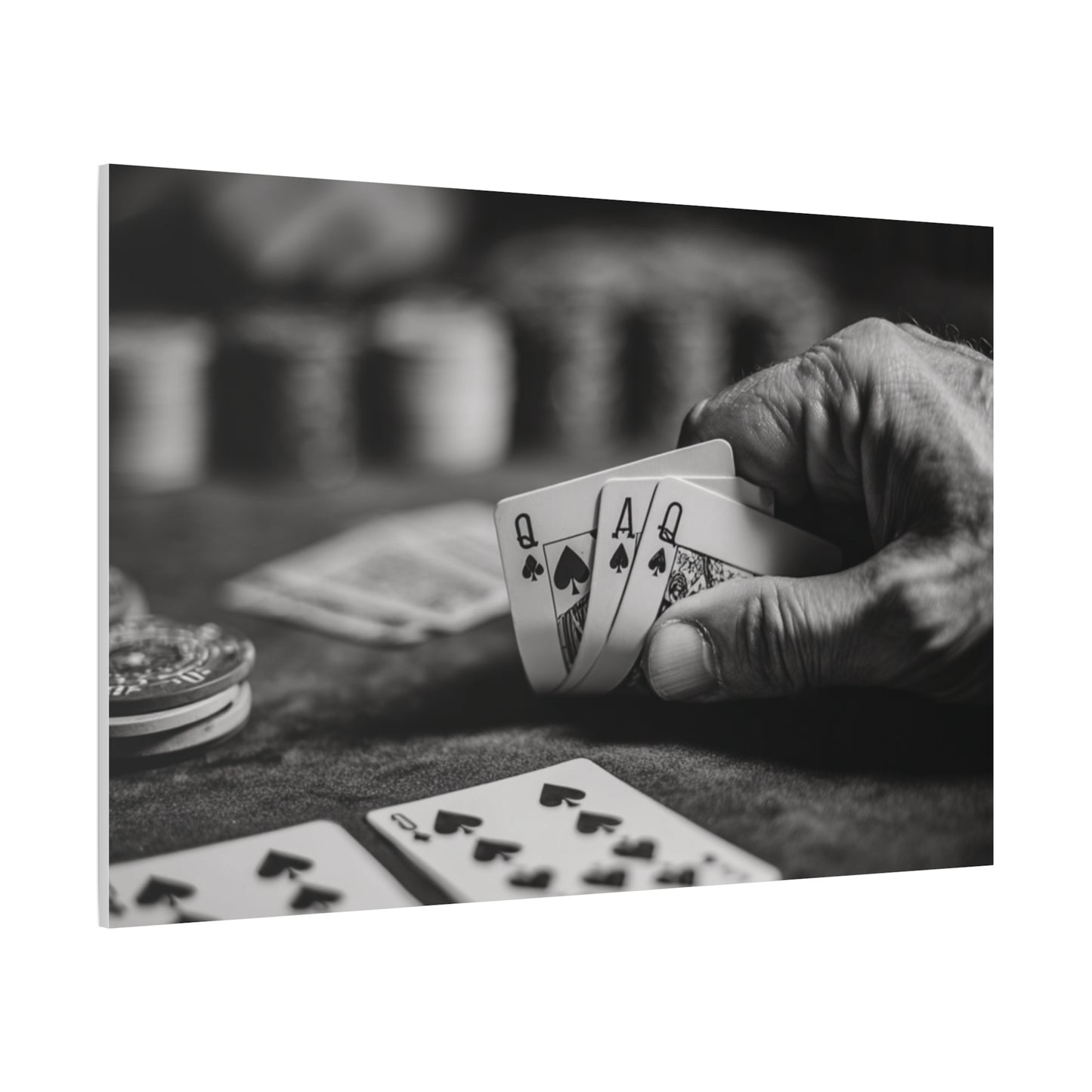 Poker Player Canvas Wall Art