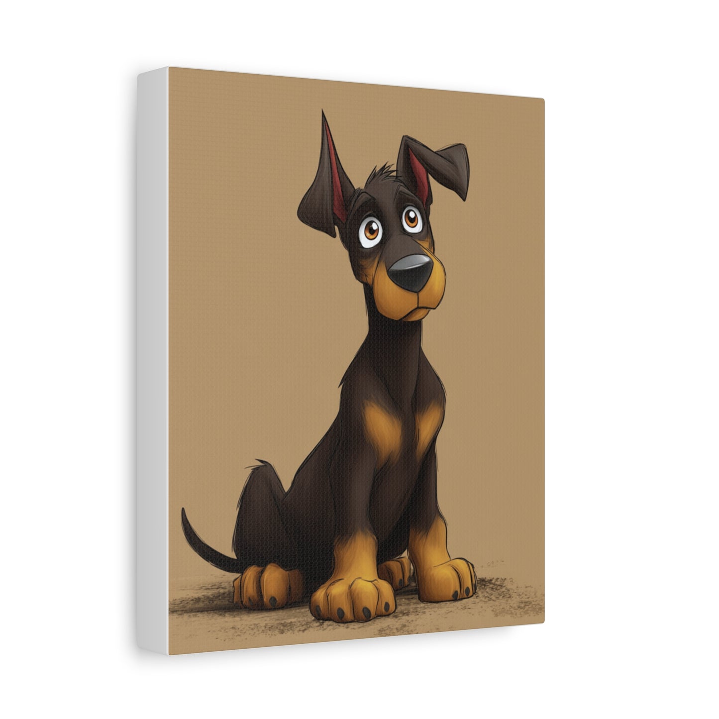 Custom Dog Portrait Canvas, Pet Decor, Dog Lover Gift, Cute Animal Art, Home Wall Art