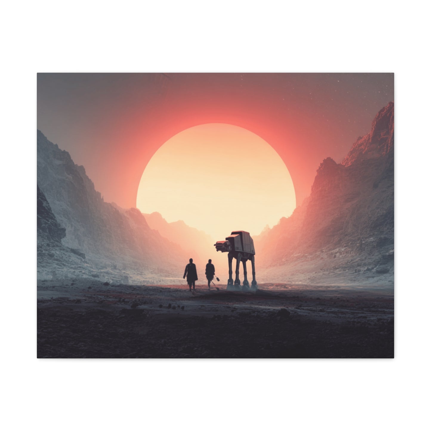 Stretched Canvas Art Print, Sci-Fi Wall Decor, Space Home Decor, Unique Gift for Fans, Movie-Inspired Art