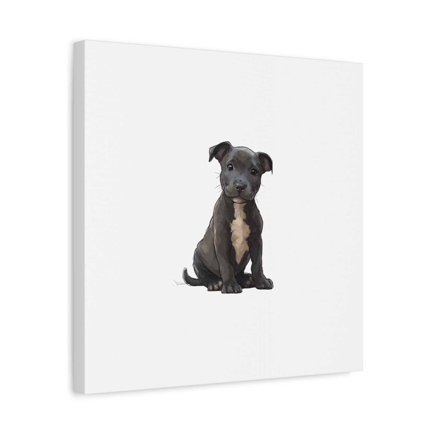 Dog Portrait Canvas Wall Art, Pet Lover Gift, Home Decor, Puppy Artwork, Animal Lover Canvas, Pet Memorial
