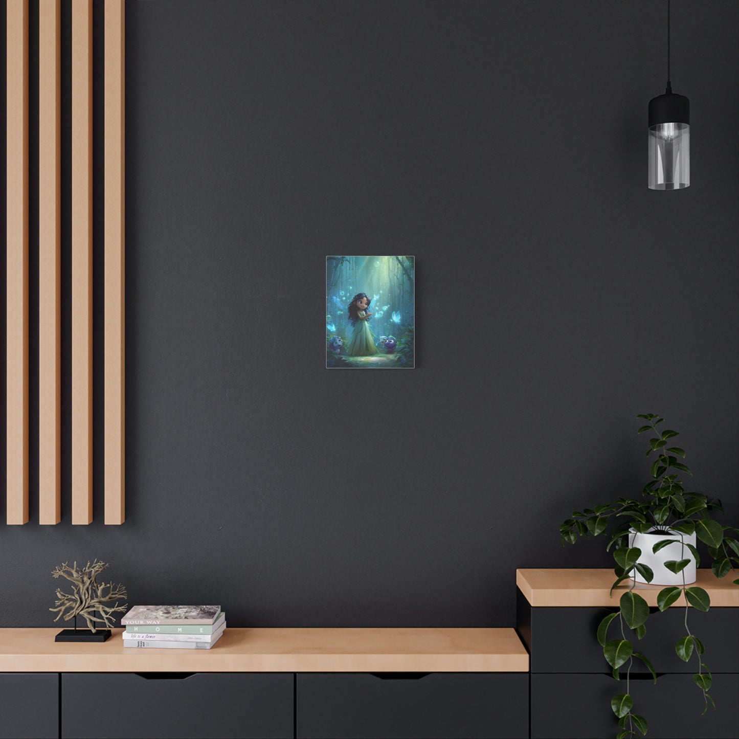 Whimsical Fairy Tale Canvas Wall Art, Enchanted Forest Decor, Fantasy Children's Room Wall Art, Magical Gift for Kids, Home Decor