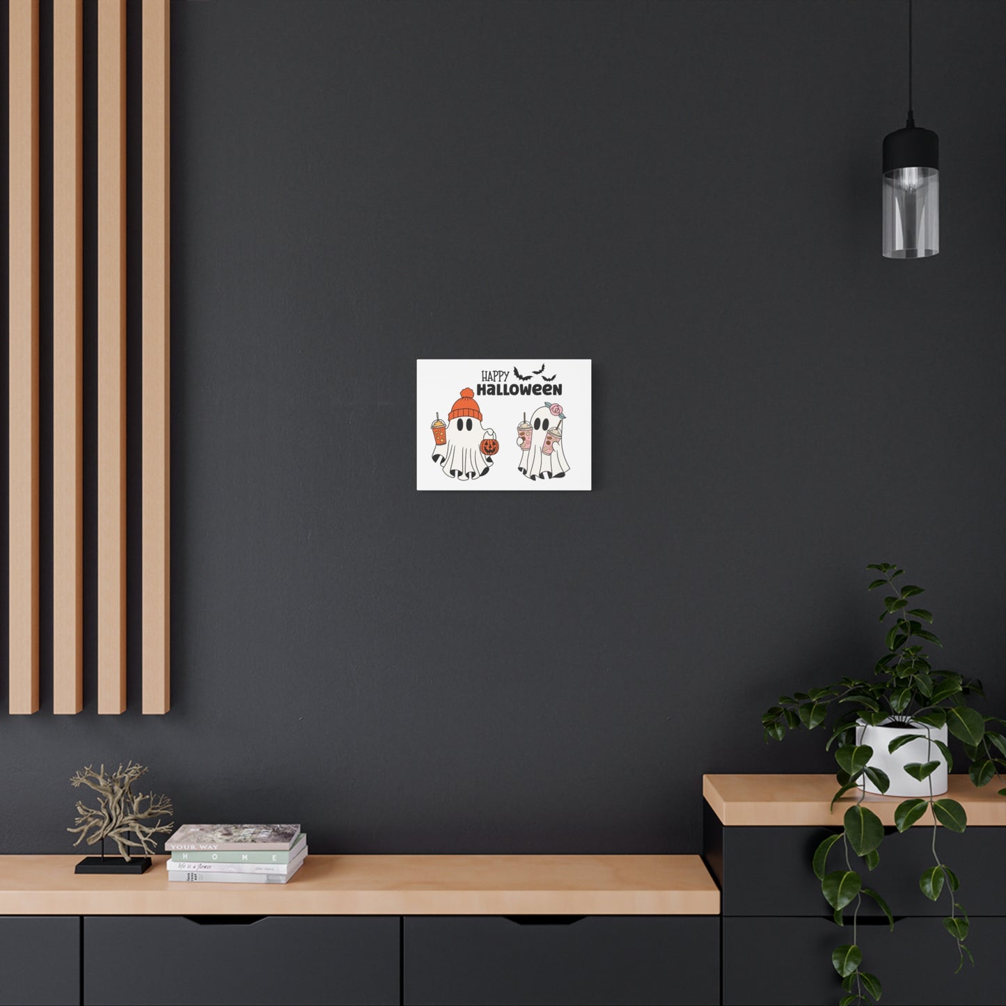 Canvas Print - Adorable Ghost Friends, Happy Halloween