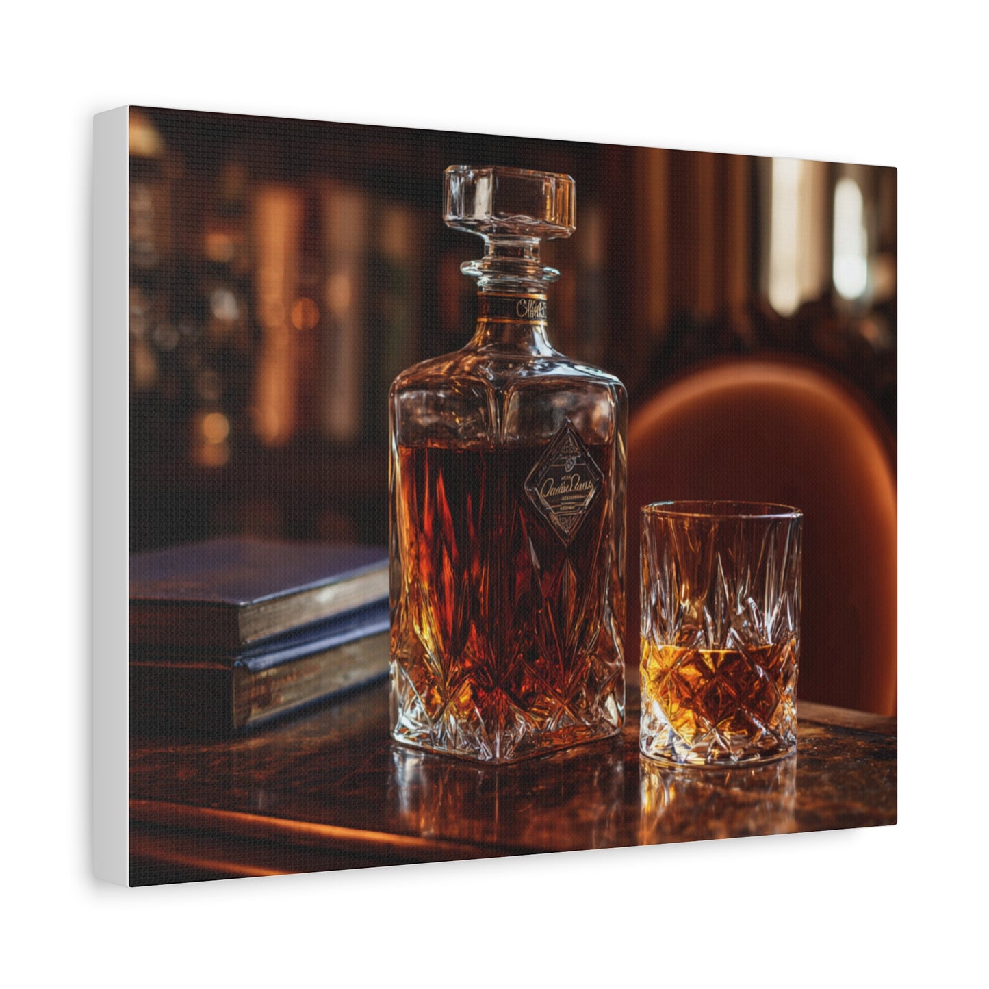 Elegant Whiskey Art Canvas