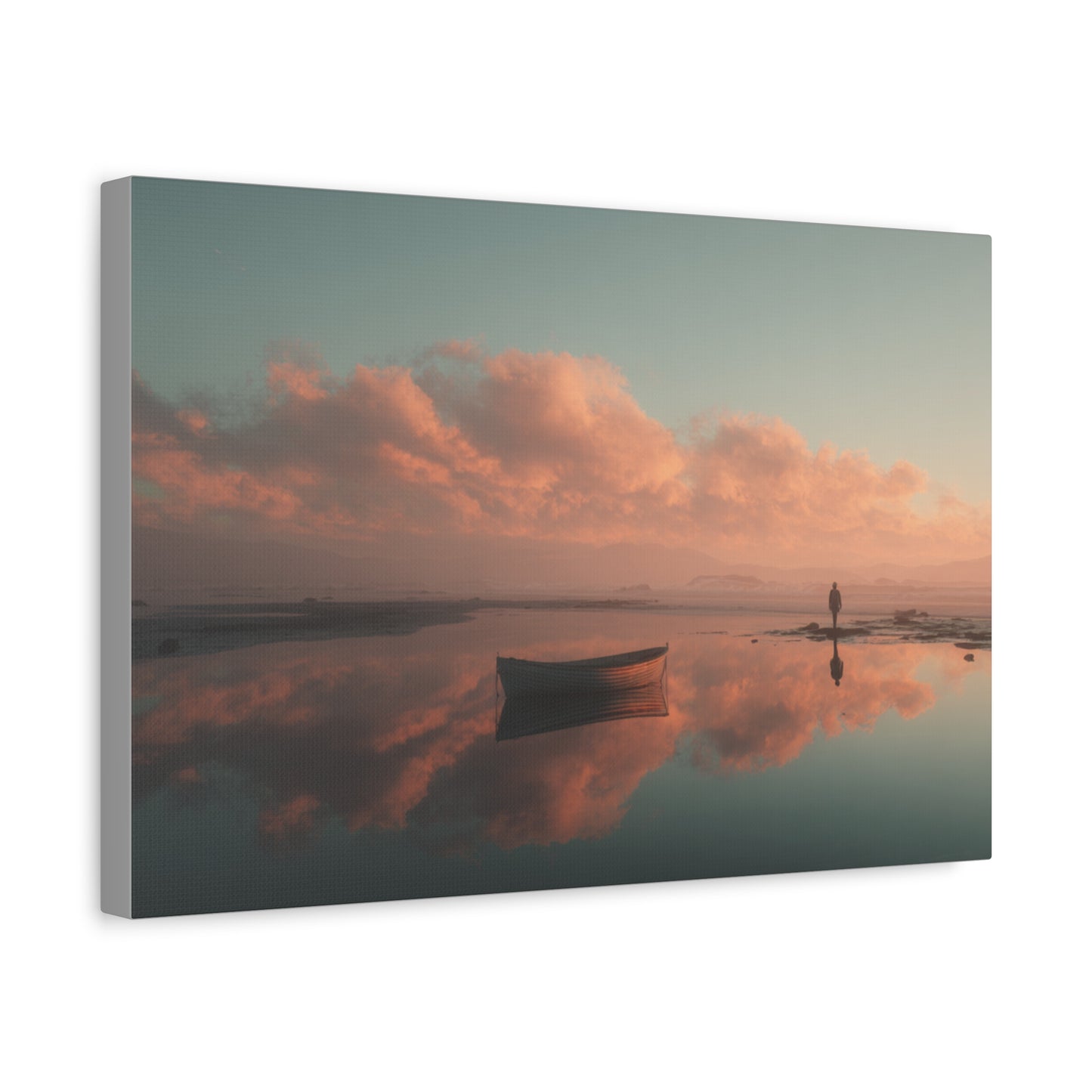 Serene Landscape Canvas Art Print, Coastal Decor, Home Bedroom Wall Art, Inspirational Wall Décor, Gift for Nature Lovers