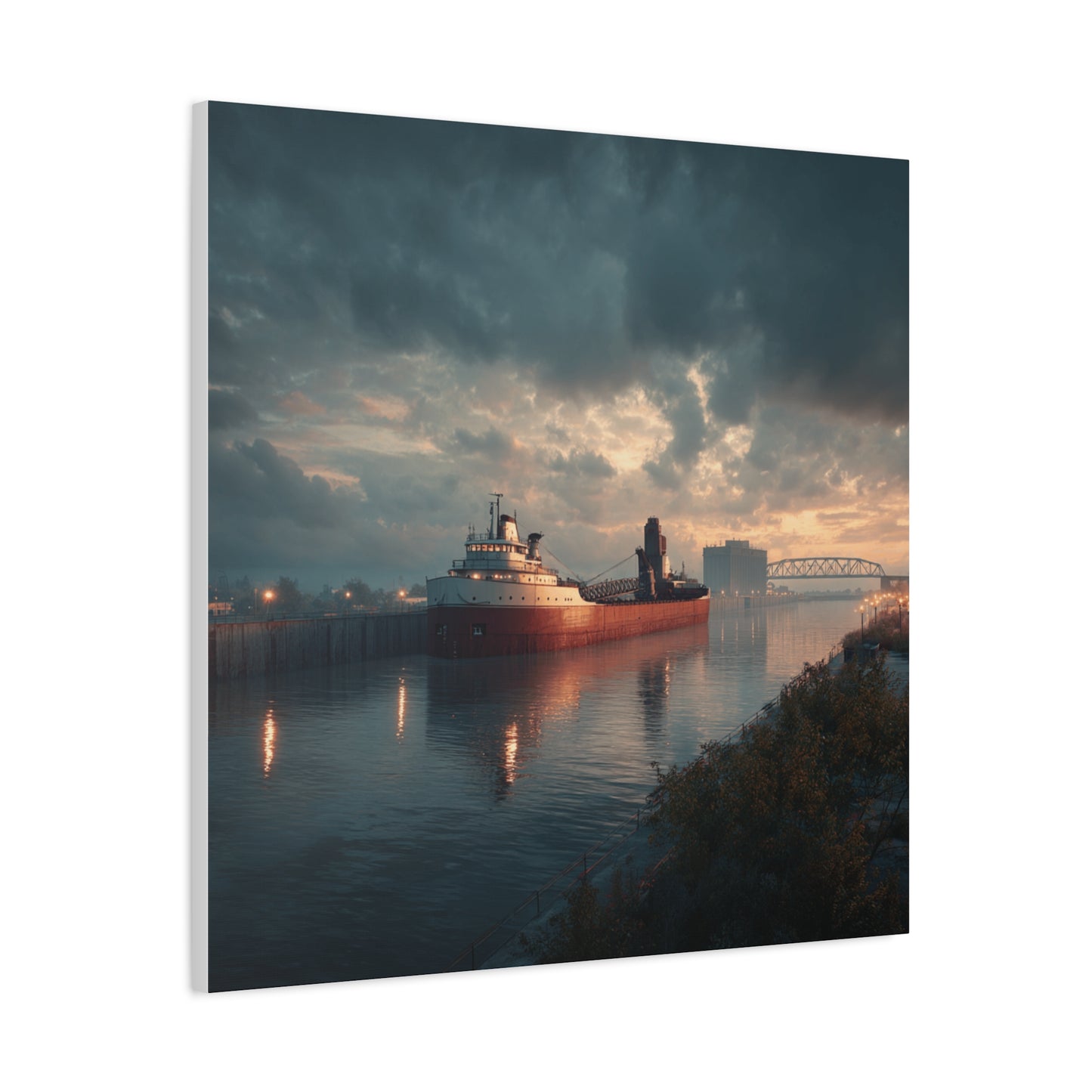 Stretched Canvas Art Print, Nautical Wall Decor, Maritime Scene, Boat Photo, Home or Office Decoration, Gift for Ocean Lovers