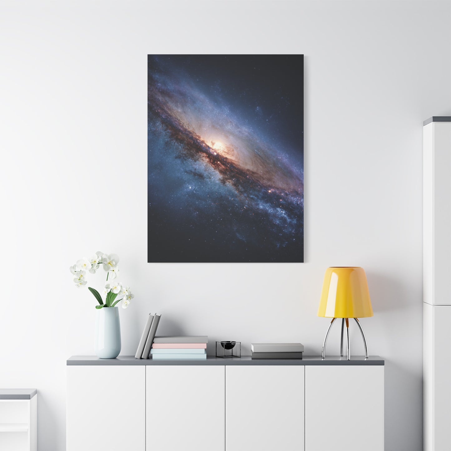 Galaxy Wall Art, Stretched Canvas Print, Cosmic Decor, Space Art, Home Gallery