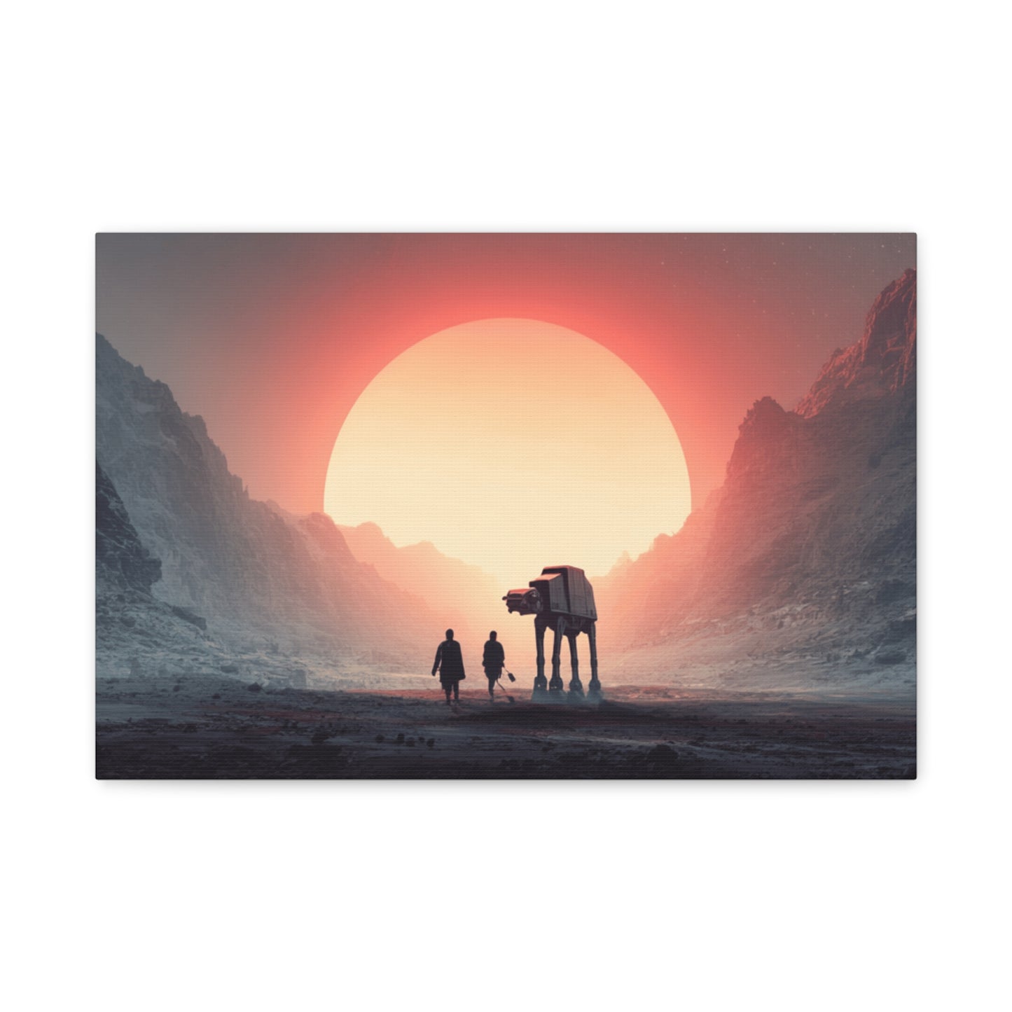 Stretched Canvas Art Print, Sci-Fi Wall Decor, Space Home Decor, Unique Gift for Fans, Movie-Inspired Art