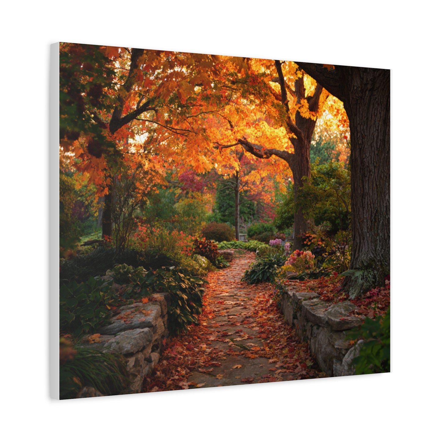 Autumn Pathway Canvas Wall Art