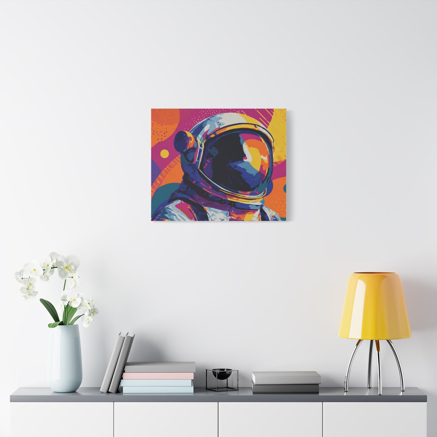 Canvas Print - Vibrant Astronaut Pop Art