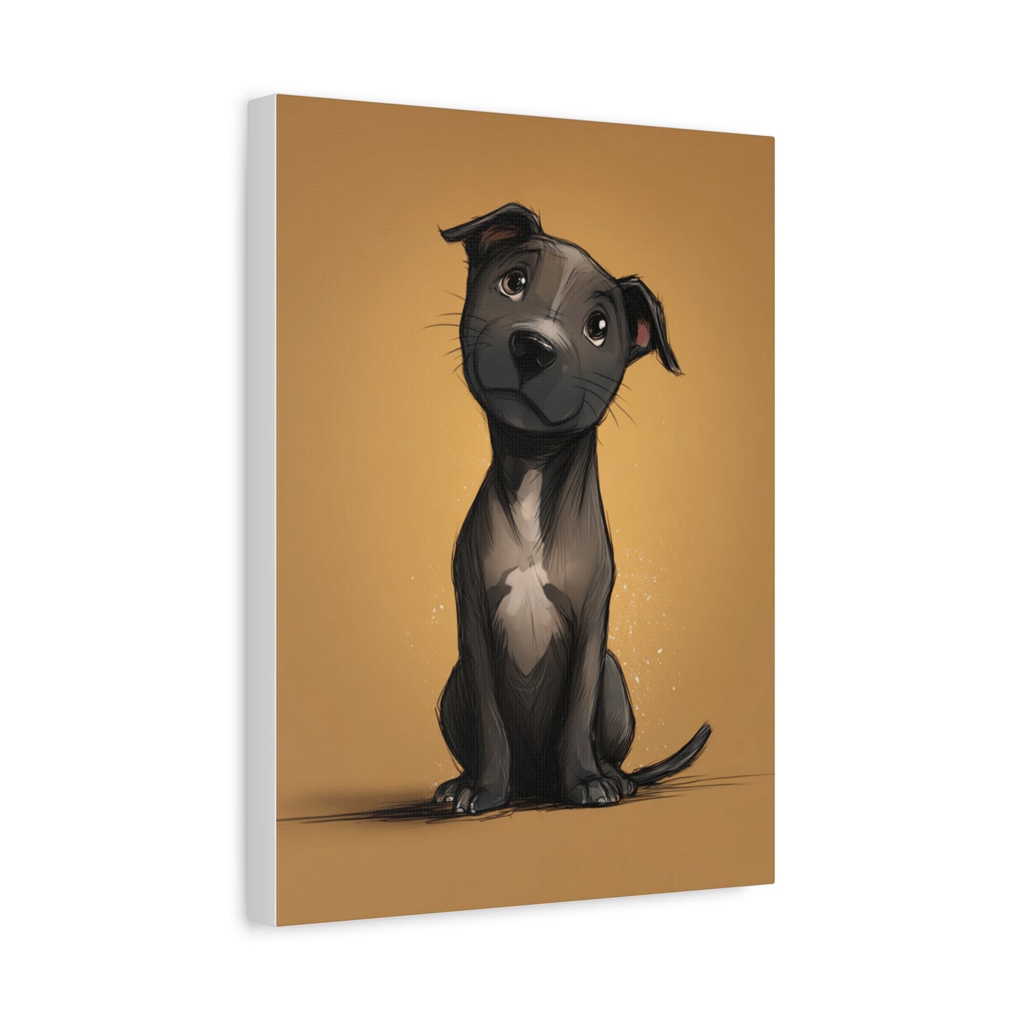 Adorable Dog Art Canvas Print, Perfect for Pet Lovers, Home Décor, Dog Memory, Gift for Animal Lovers, Unique Wall Art