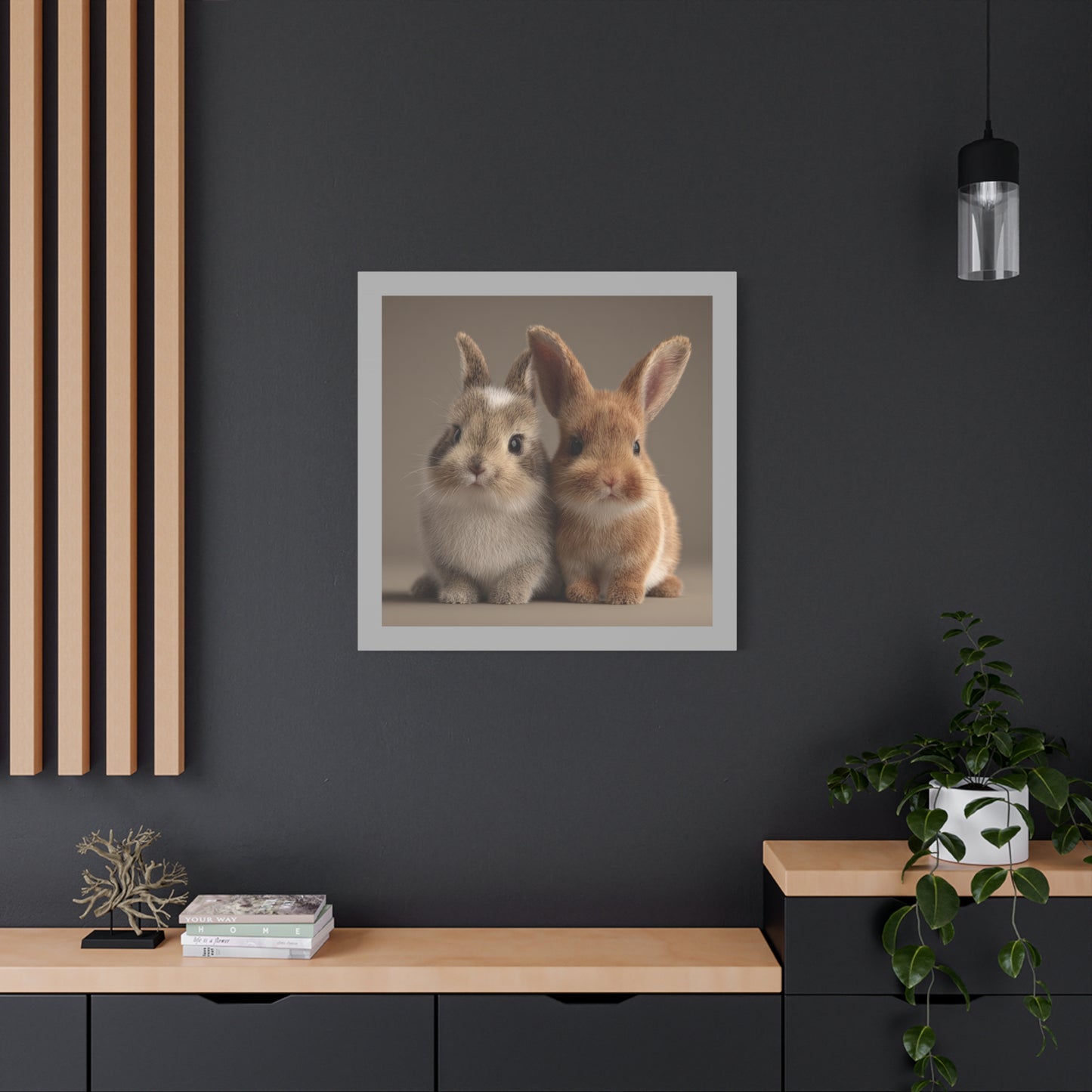 Canvas Print Baby Bunnies