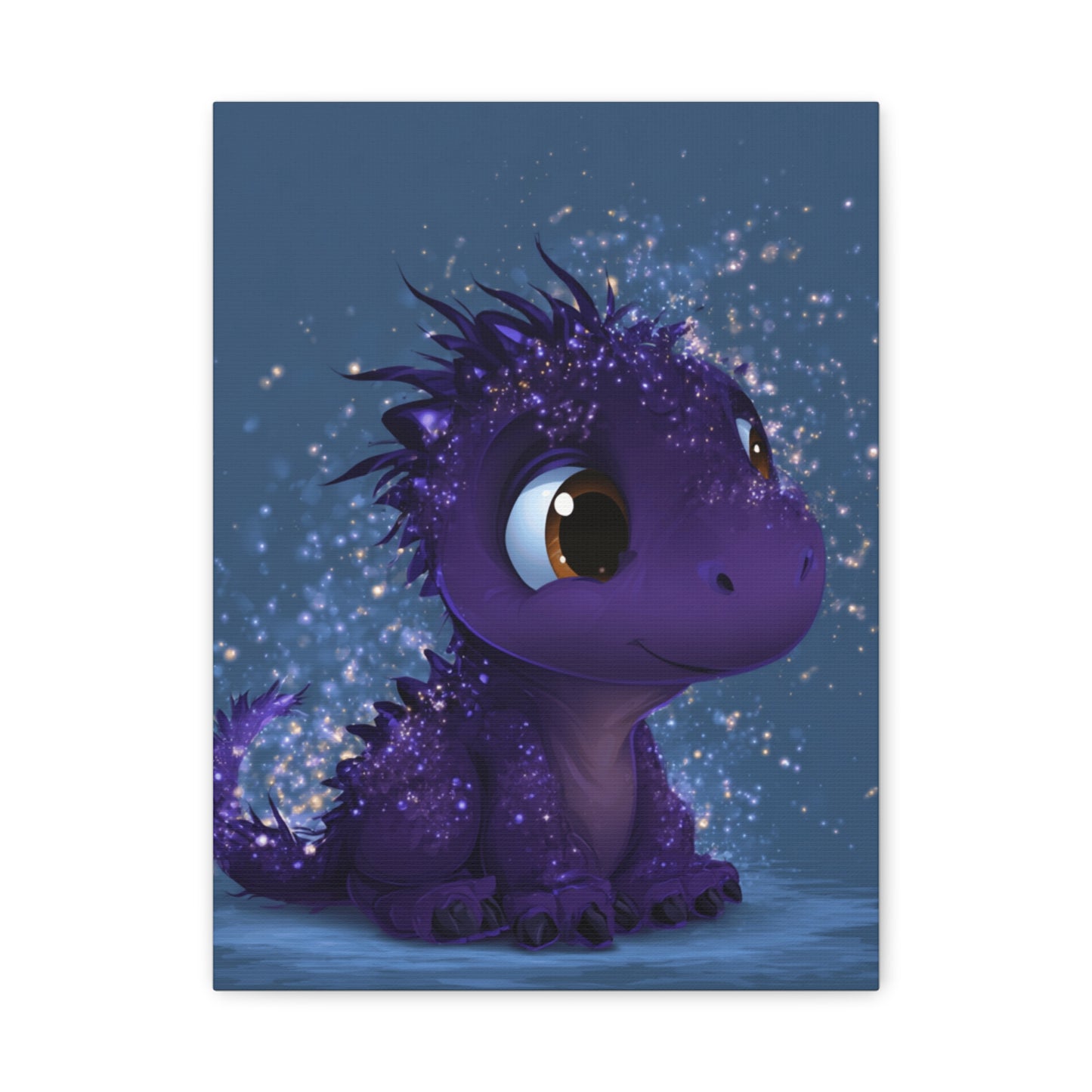 Whimsical Dragon Canvas Art, Cute Nursery Decor, Fantasy Wall Decor, Kids Room Art, Magical Home Gift, Birthday Gift