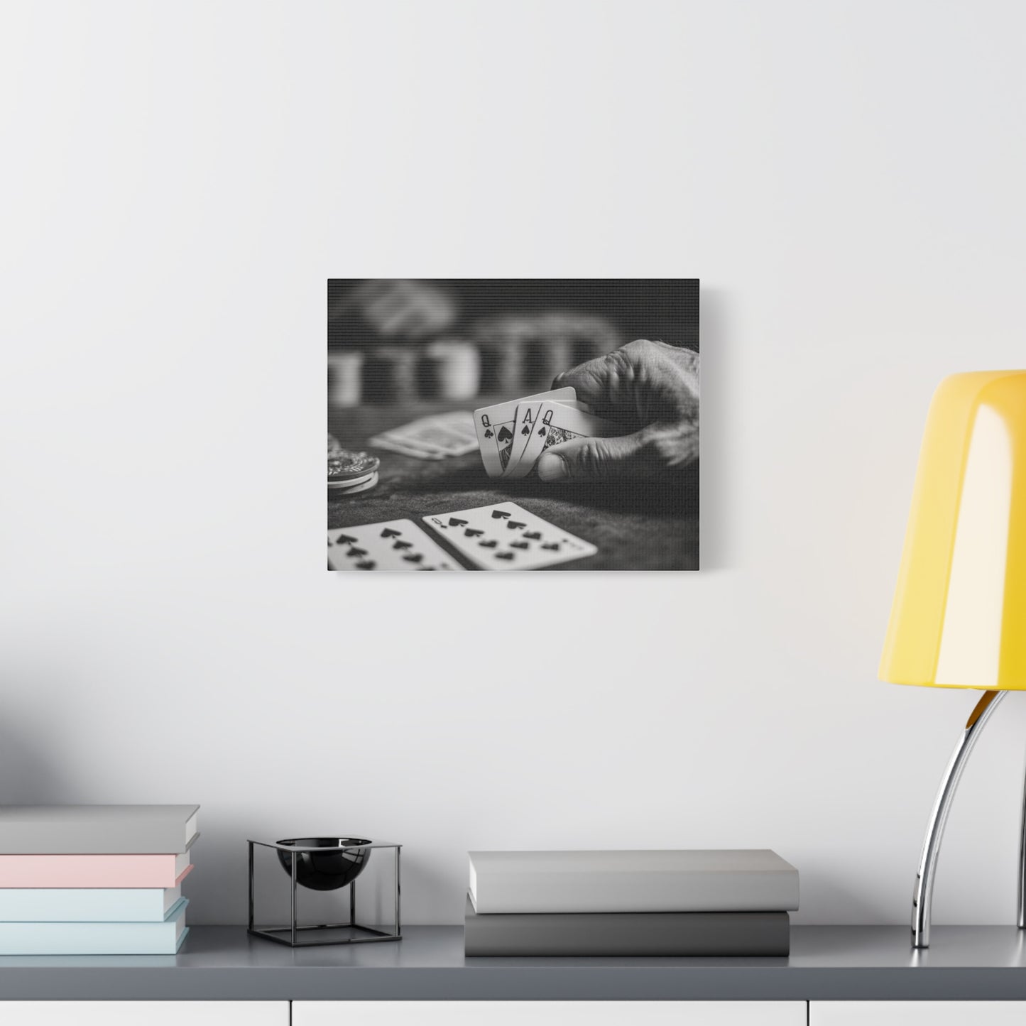 Poker Player Canvas Wall Art