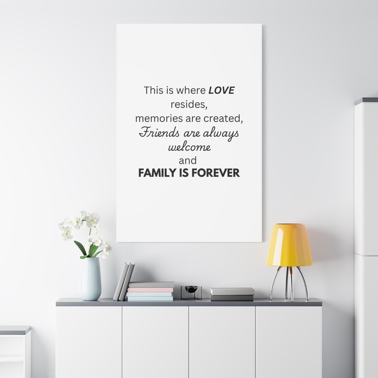 Love Family Canvas Artwork