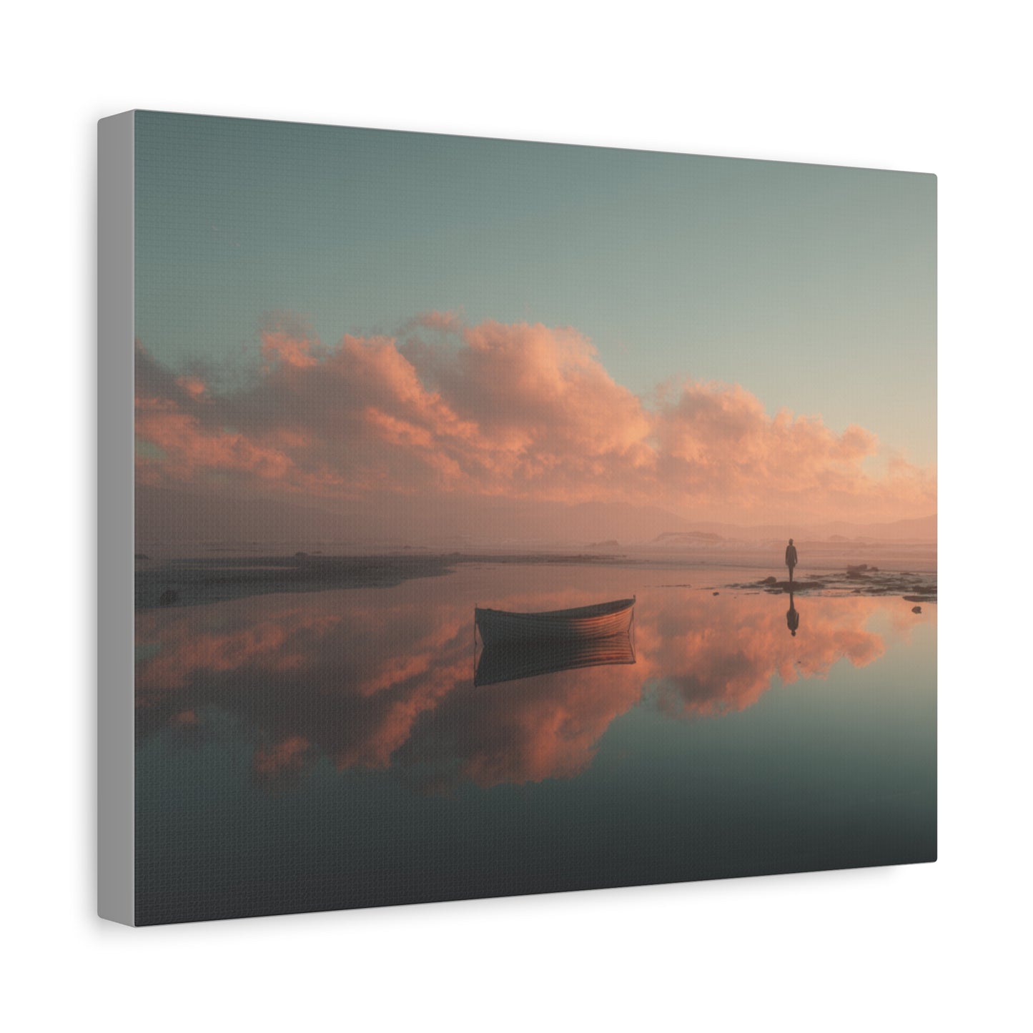 Serene Landscape Canvas Art Print, Coastal Decor, Home Bedroom Wall Art, Inspirational Wall Décor, Gift for Nature Lovers
