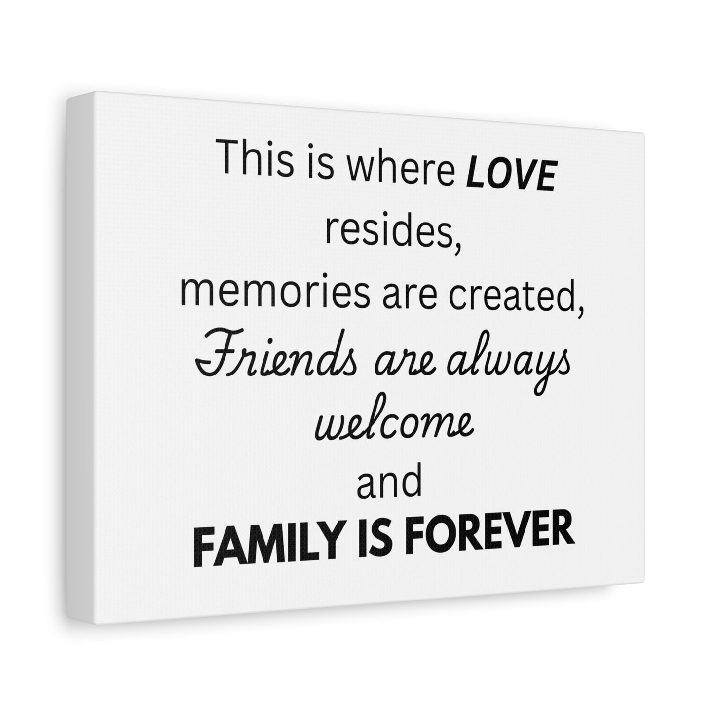 Love Family Canvas Artwork