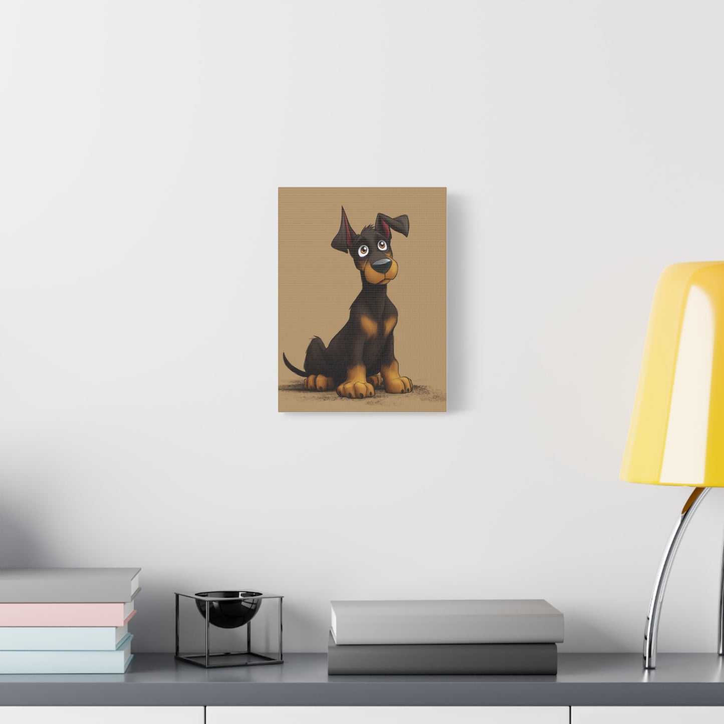 Custom Dog Portrait Canvas, Pet Decor, Dog Lover Gift, Cute Animal Art, Home Wall Art