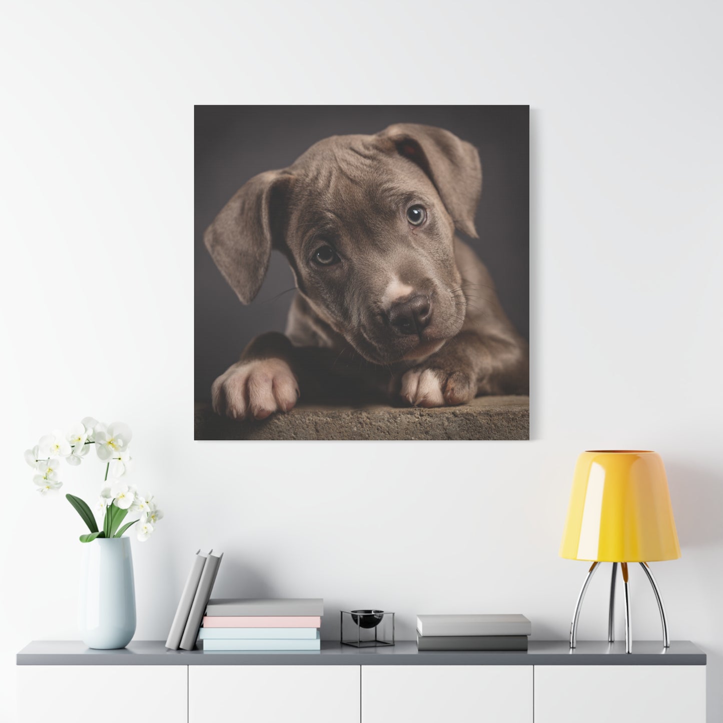 Puppy Portrait Canvas Art