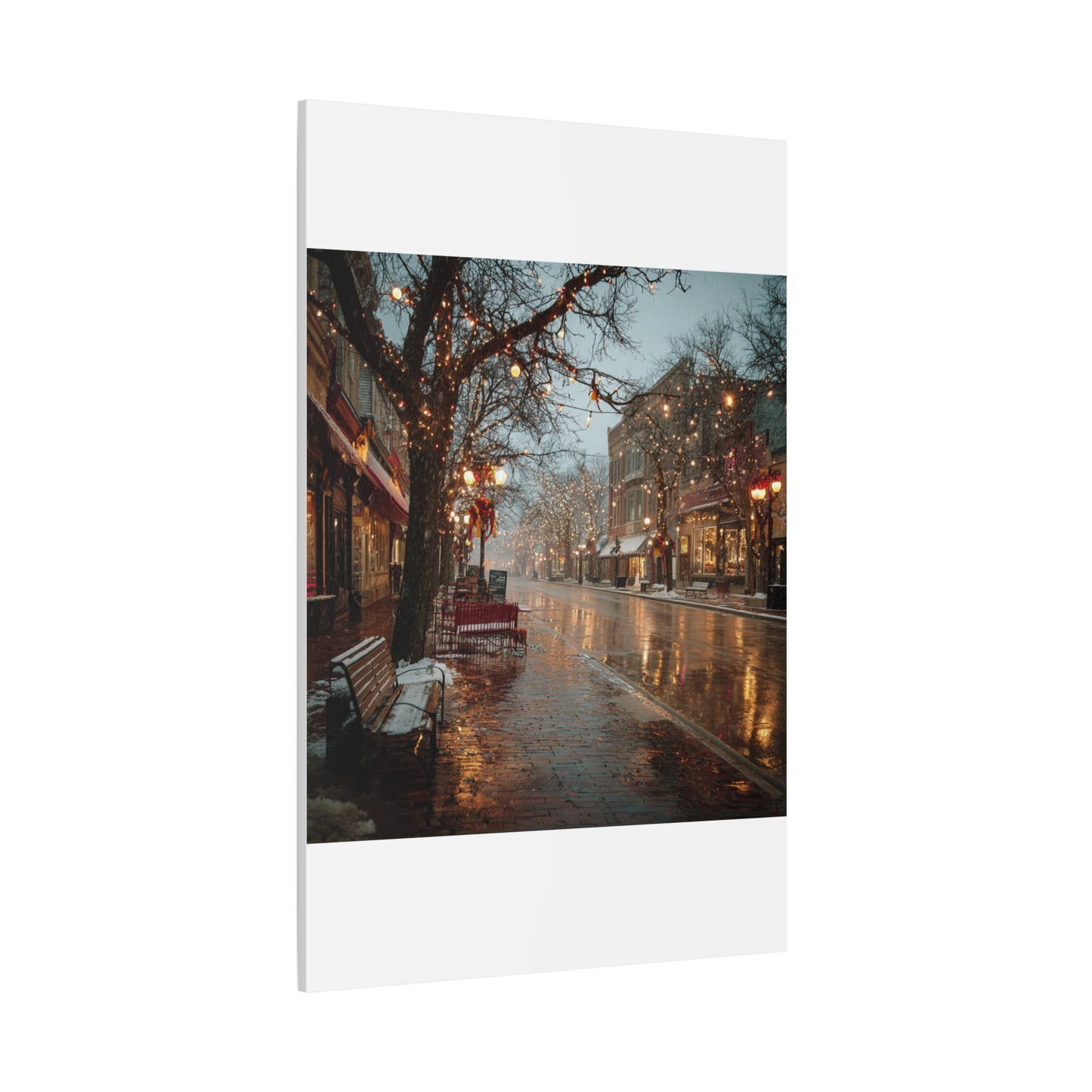 Cozy Winter Canvas Wall Art, Holiday Decor, Home Decoration, Gift for Her, Christmas Vibes, Seasonal Artwork