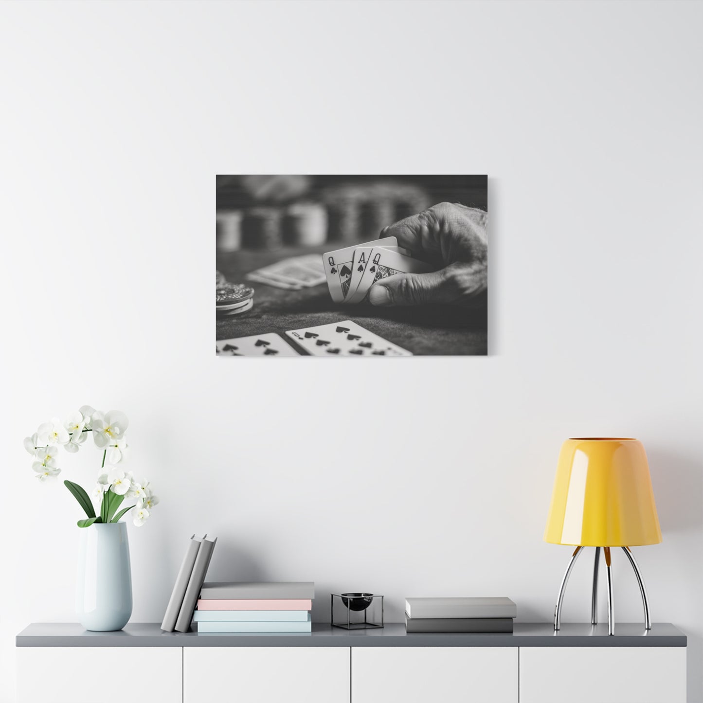 Poker Player Canvas Wall Art