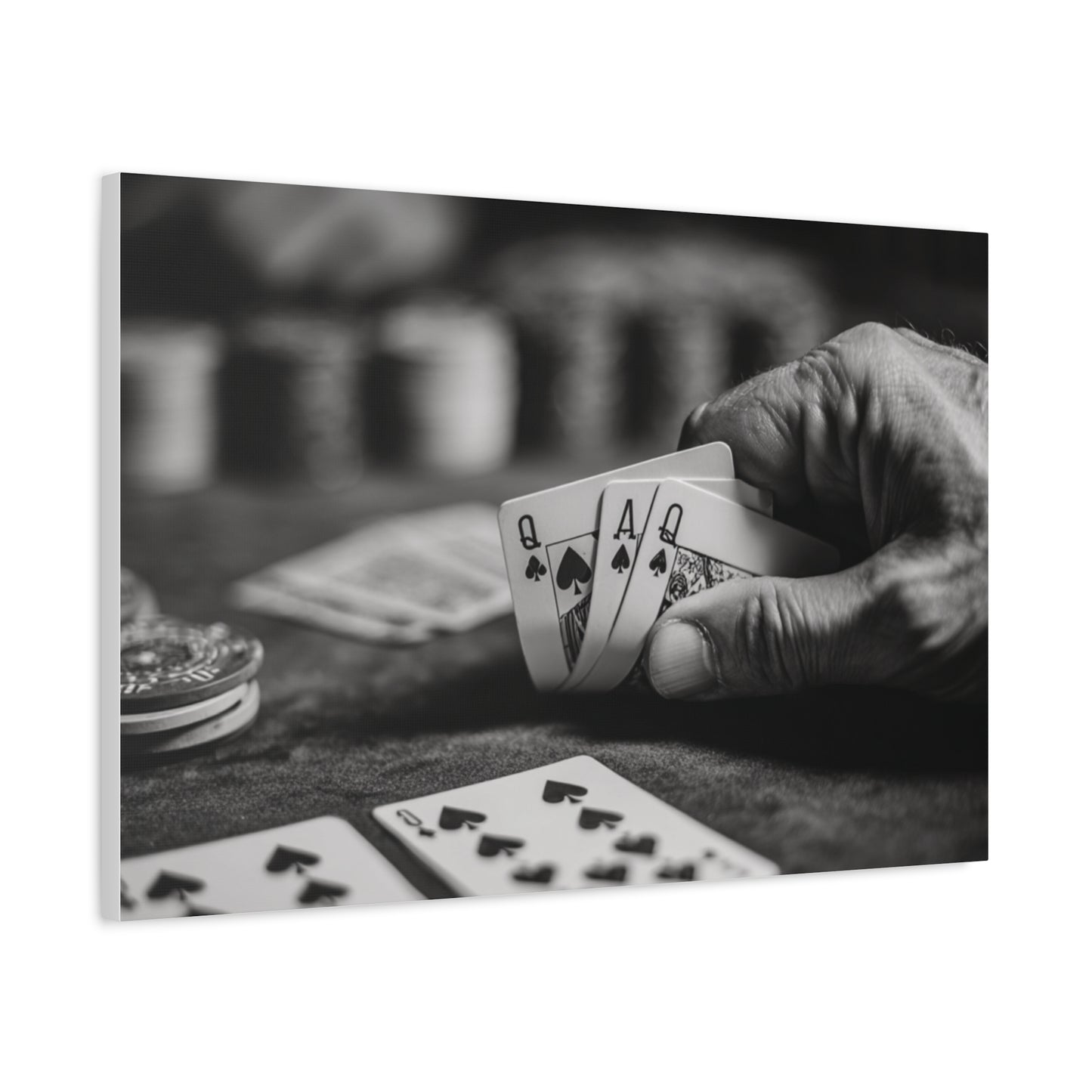 Poker Player Canvas Wall Art