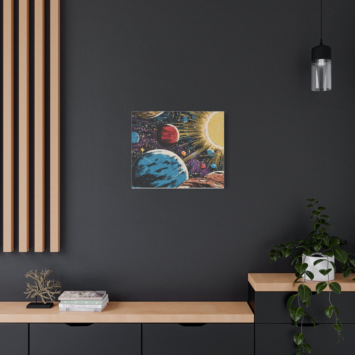 Canvas Print - Comic Book Style Planets
