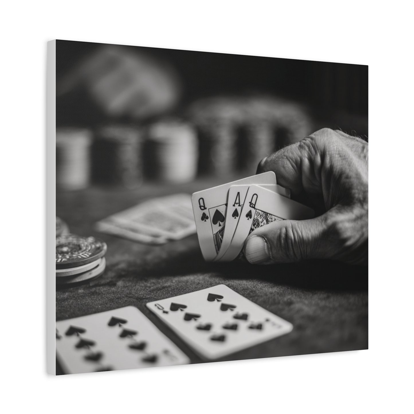 Poker Player Canvas Wall Art