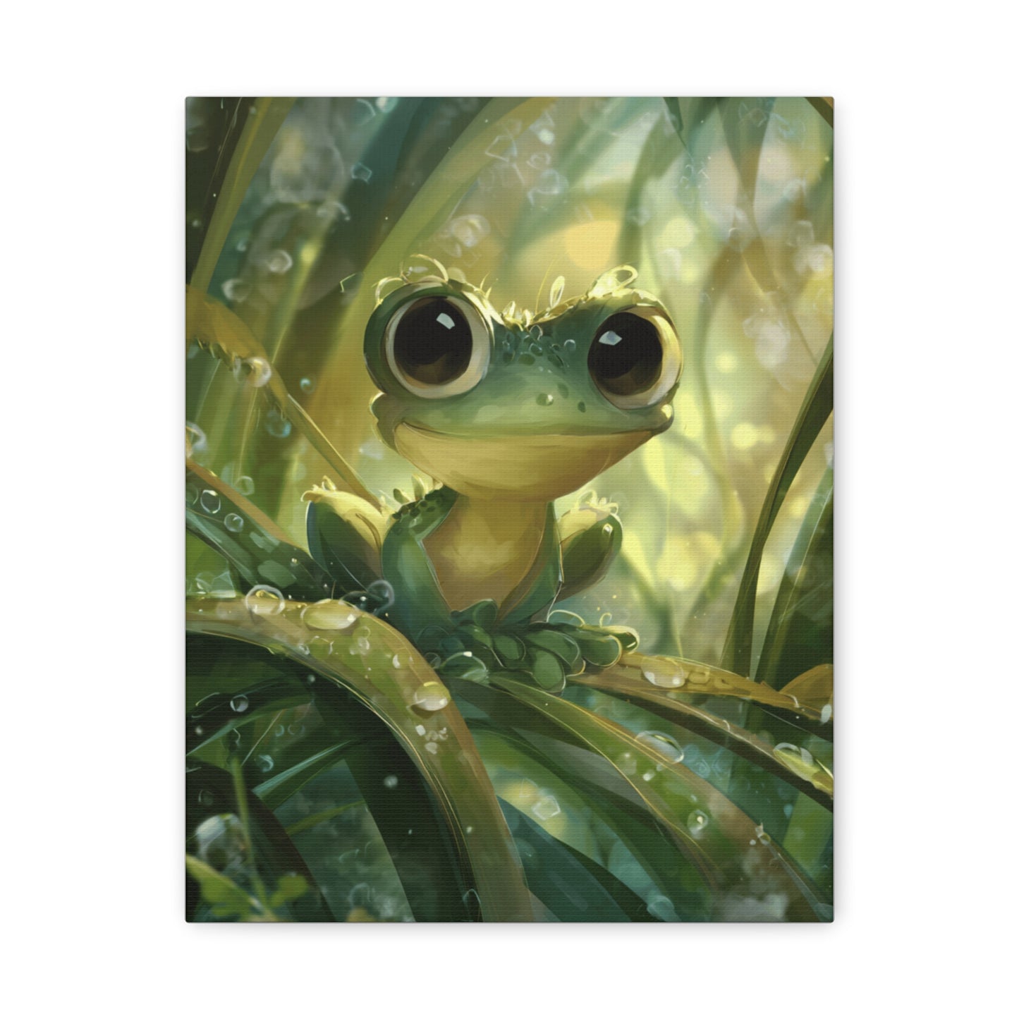 Whimsical Frog Wall Art Print, Nature Decor, Kids Room, Animal Lover Gift, Playful Home Decor, Nursery Wall Art