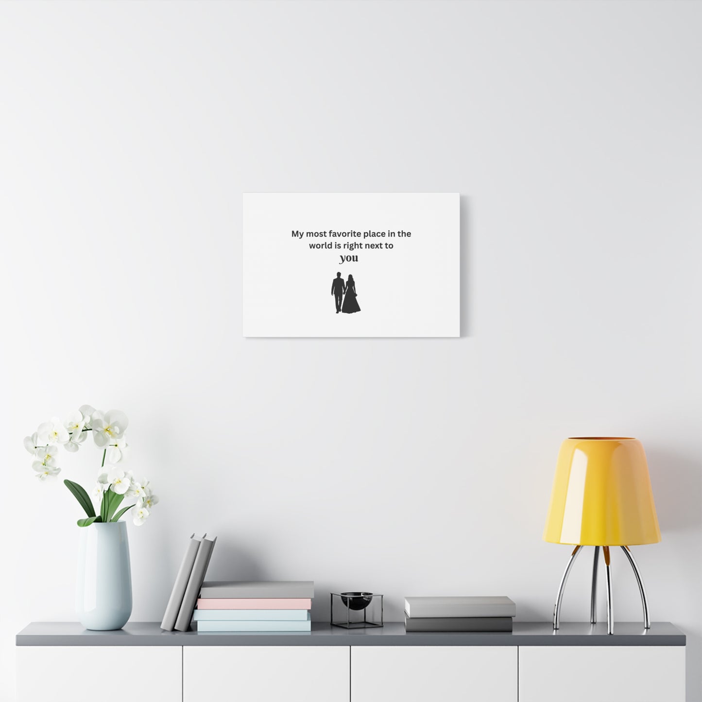 Romantic Wall Art, Perfect for Couples' Home Decor, Anniversary Gift, Relationship Gift, Love Quote Canvas