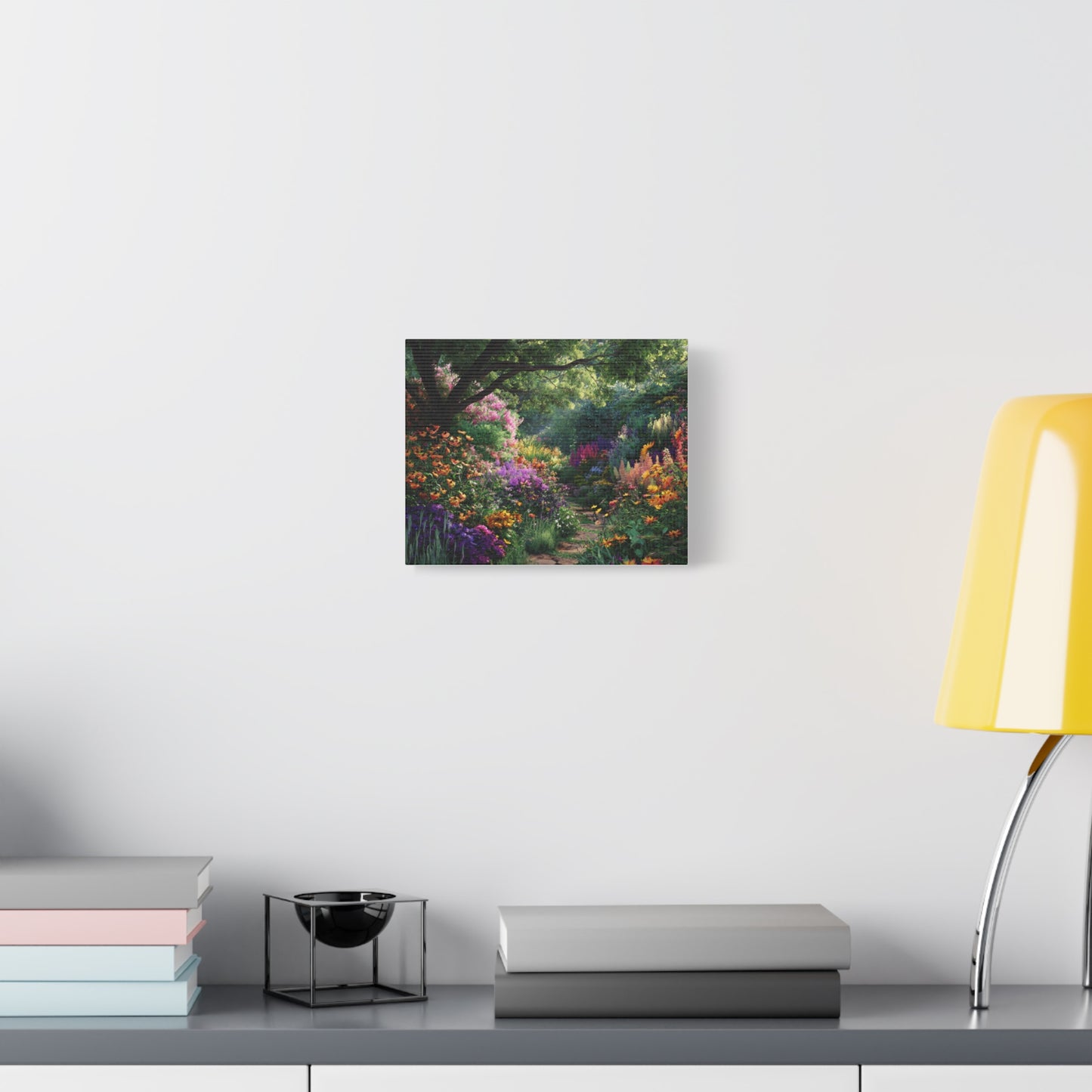 Vibrant Garden Canvas Art, Nature Wall Decor, Floral Home Accent, Landscape Print, Botanical Artwork for Any Room