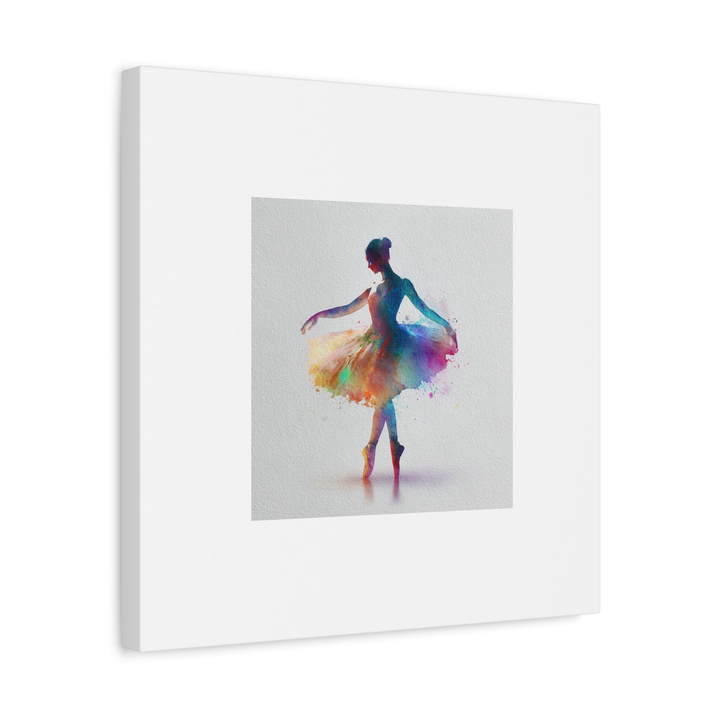 Canvas Print - Beautiful Ballerina with Color Splash - Perfect for a Little Dancer's Room
