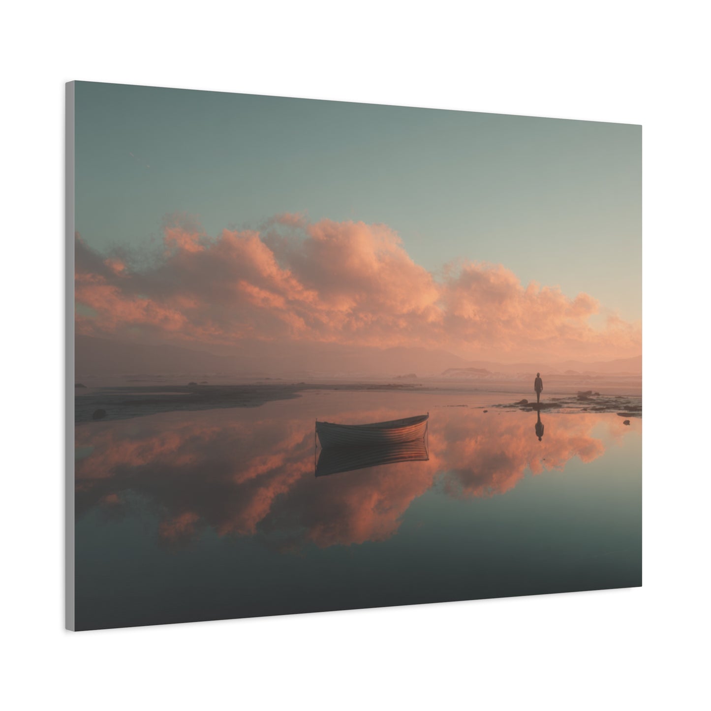 Serene Landscape Canvas Art Print, Coastal Decor, Home Bedroom Wall Art, Inspirational Wall Décor, Gift for Nature Lovers