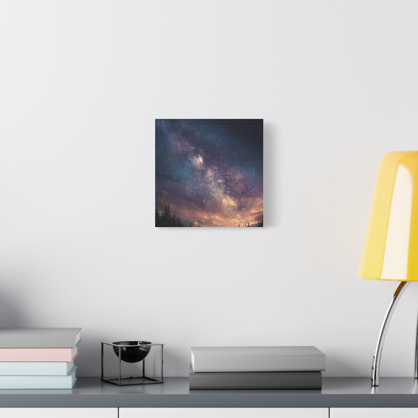 Galactic Night Matte Canvas Print, Cosmic Wall Art for Home Decor, Celestial Decor, Starry Night Art, Space Lover Gift, Bedroom Wall Art
