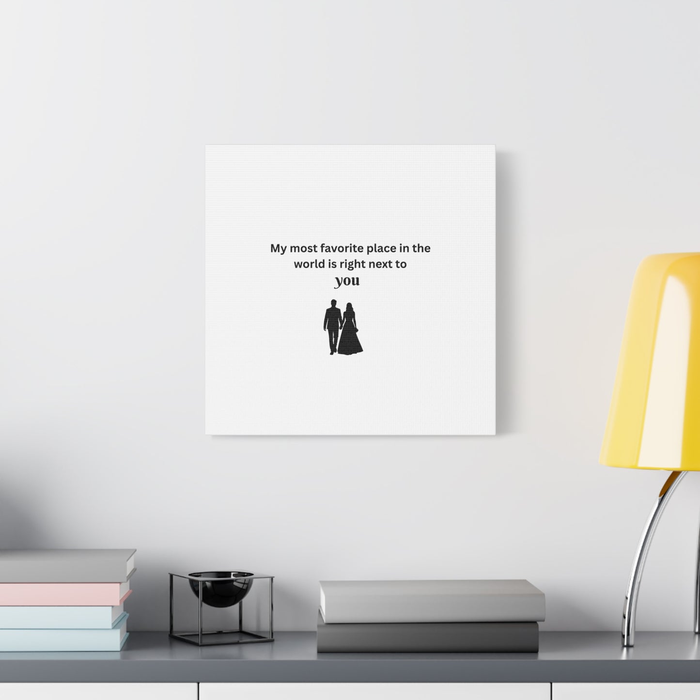 Romantic Wall Art, Perfect for Couples' Home Decor, Anniversary Gift, Relationship Gift, Love Quote Canvas