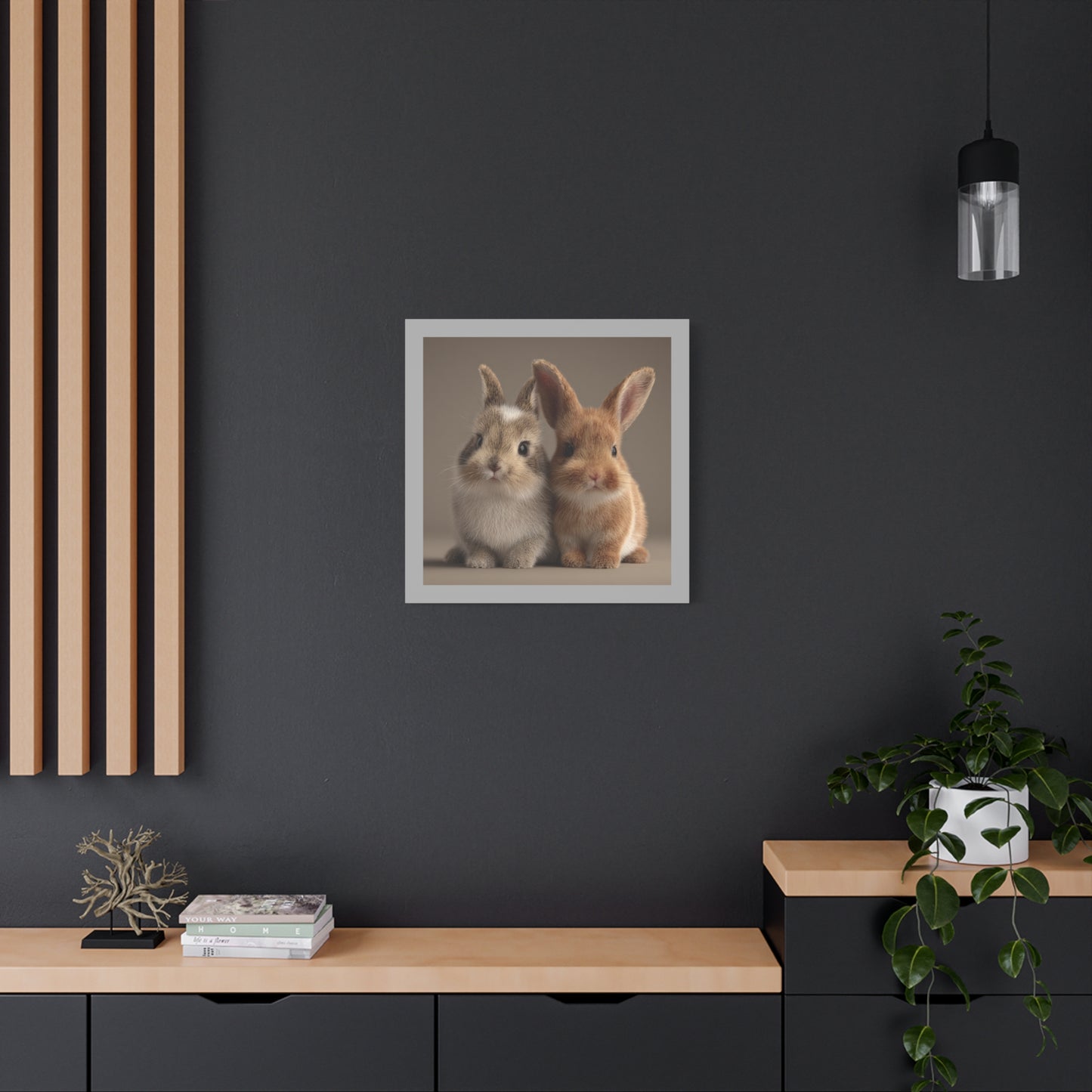Canvas Print Baby Bunnies